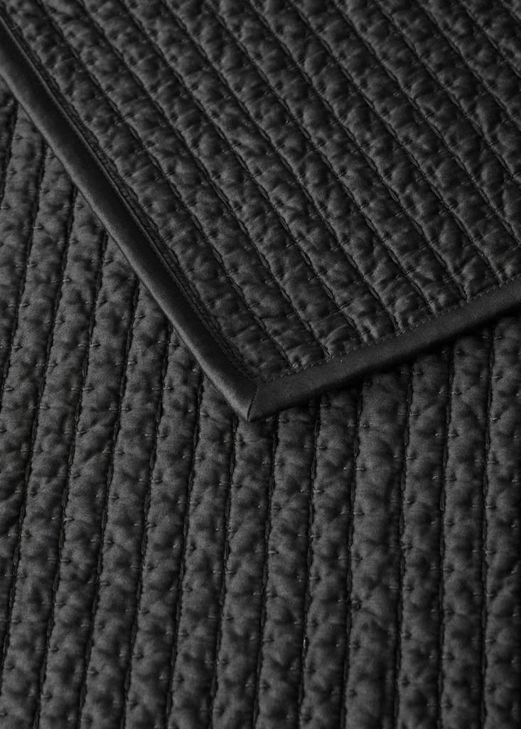 Satin-Steppdecke für 130/150 cm Bett — Grau