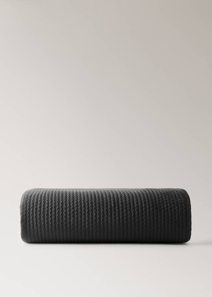 Satin-Steppdecke für 130/150 cm Bett — Grau