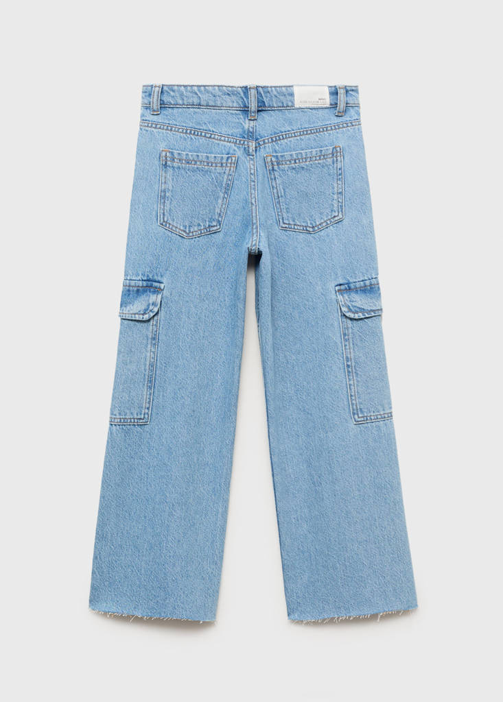 Straight-fit cargo jeans — Medium Blue