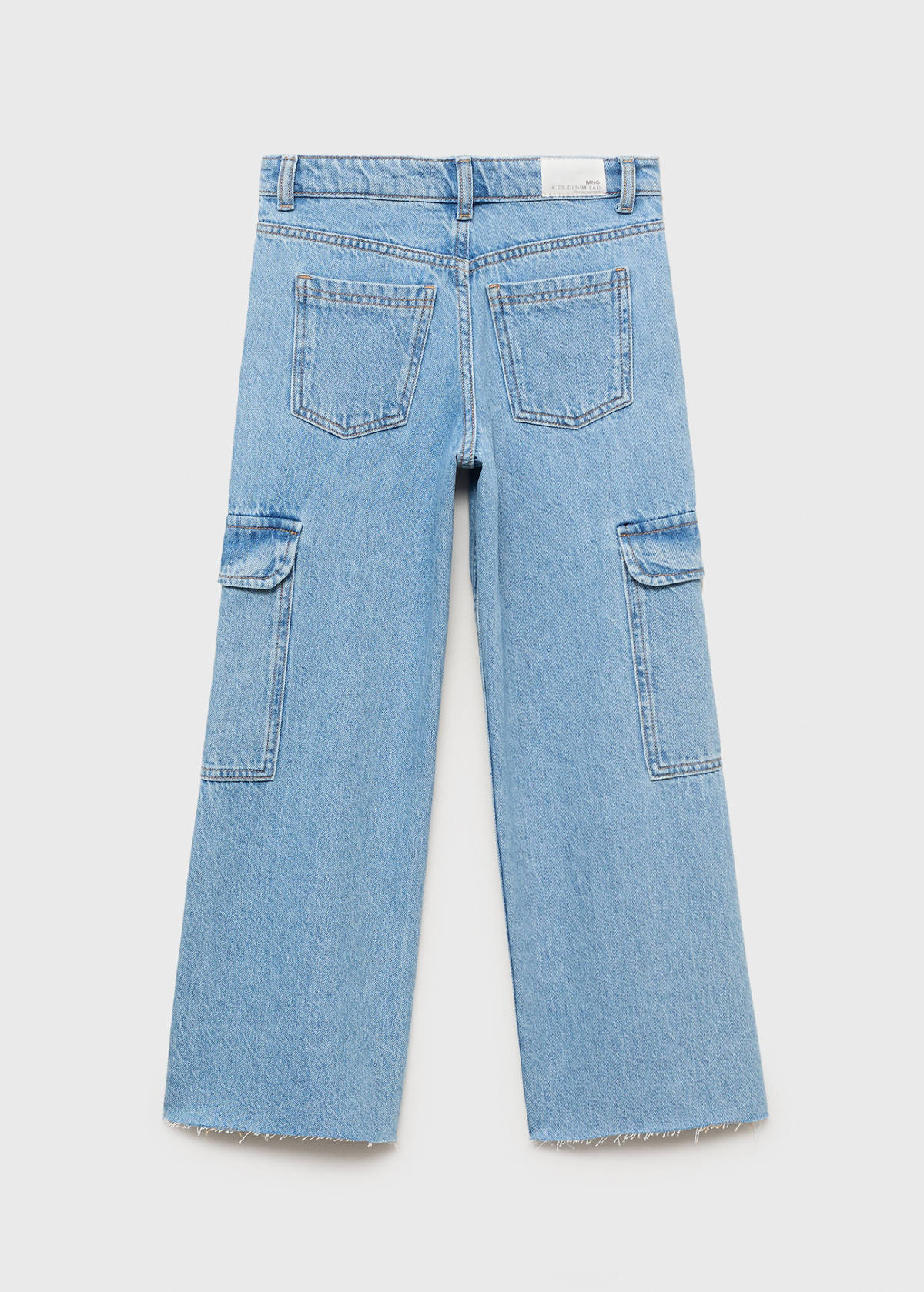 Straight-fit cargo jeans — Medium Blue