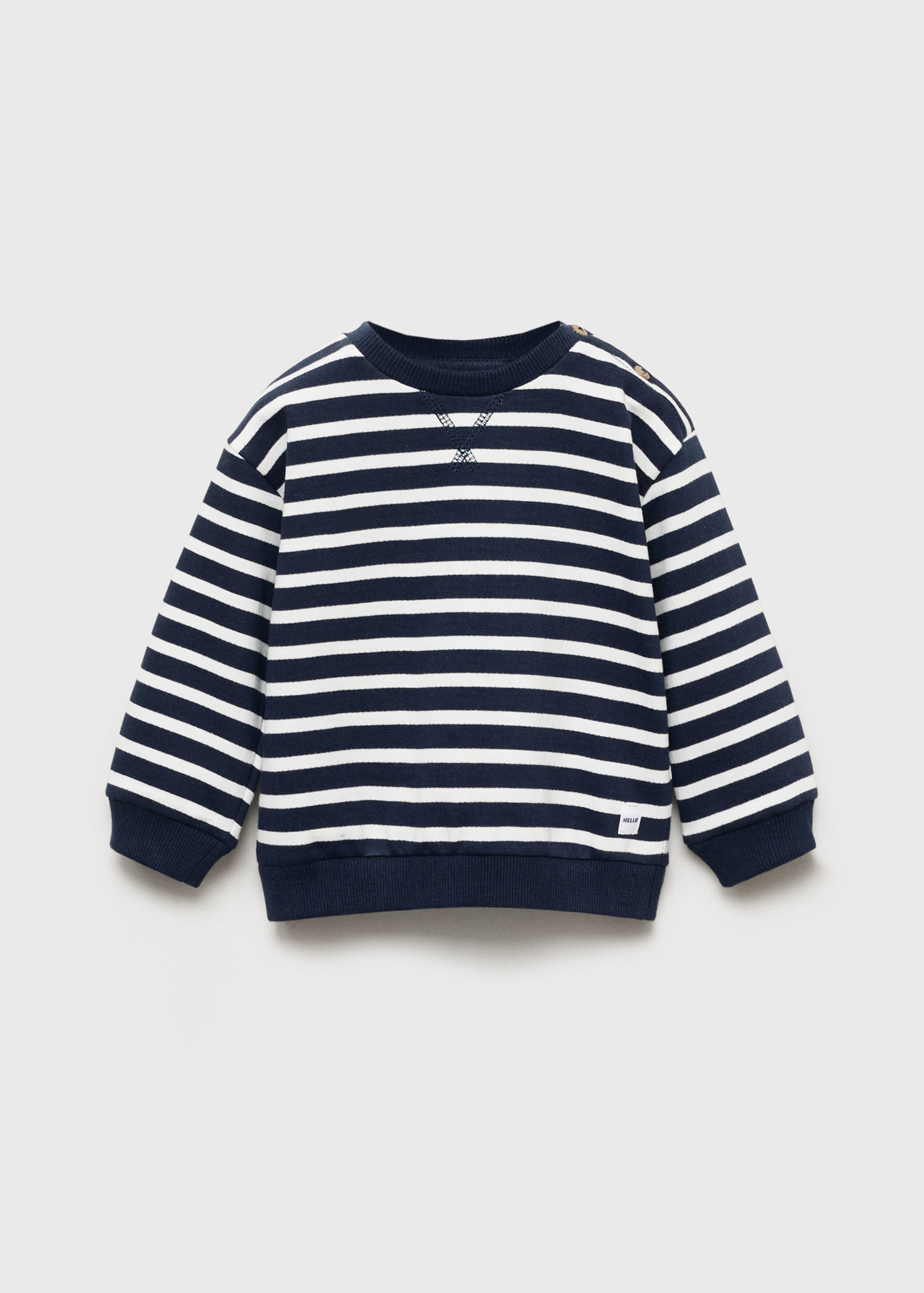 Bawełniana bluza w paski - Artykuł bez modela/modelki