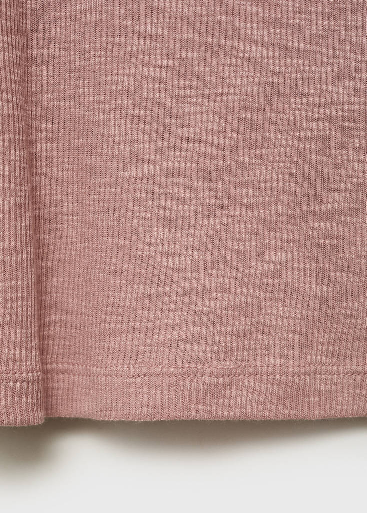 Long-sleeved knitted t-shirt — Pale Pink