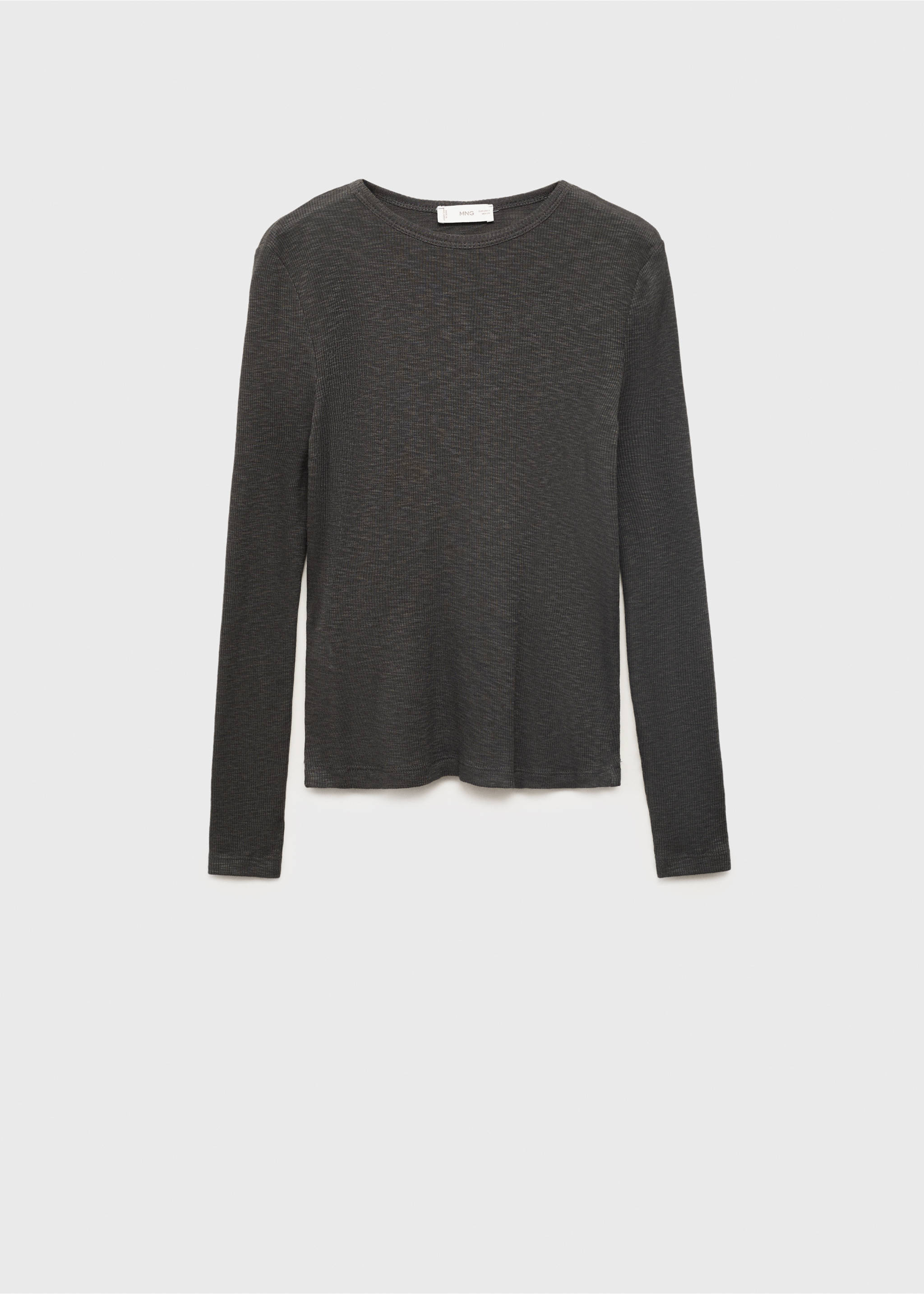 Лонгслив из трикотажа - Изделие без модели, Угольно-серый. Ref: 17044074-00.