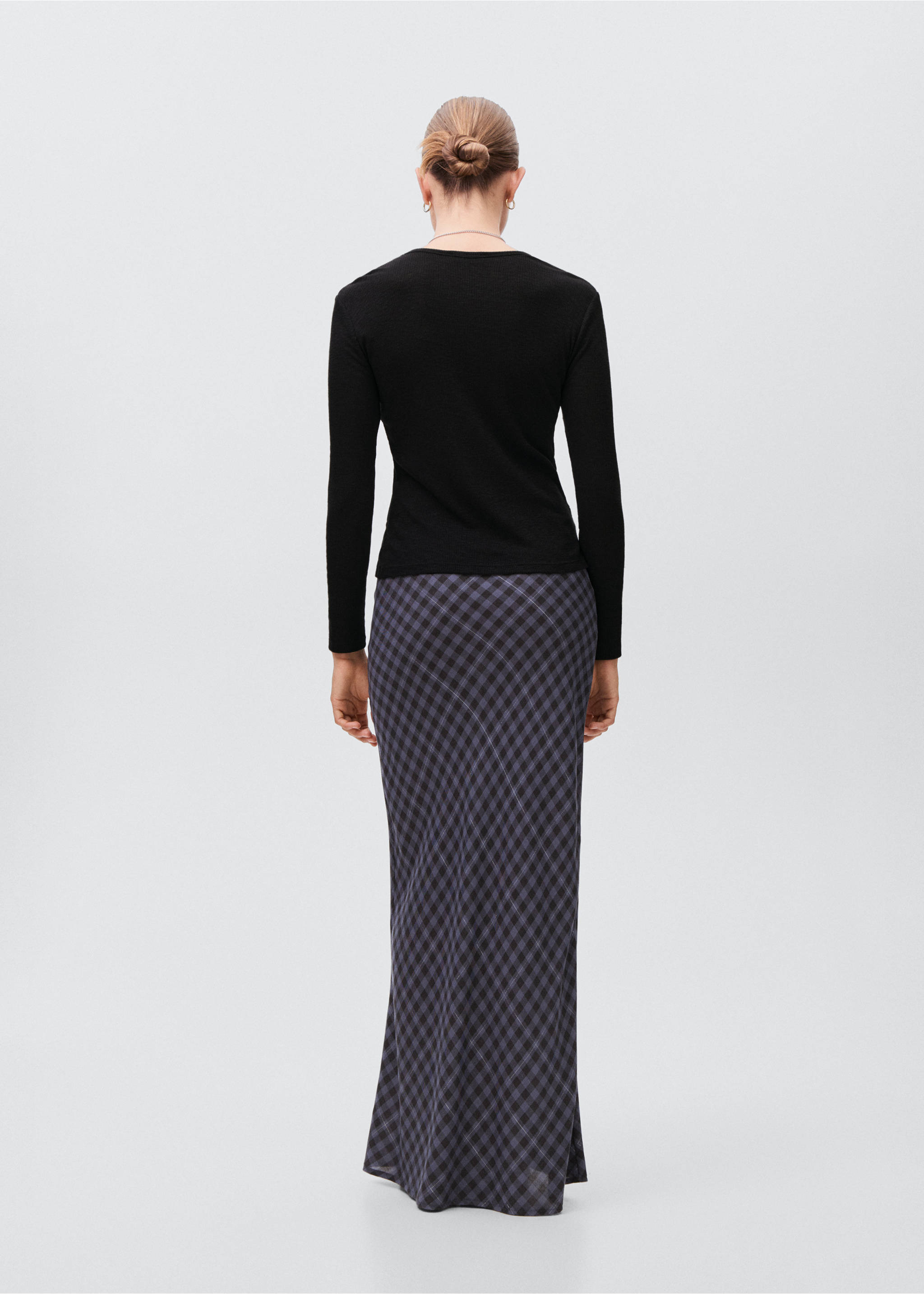 Лонгслив из трикотажа - Деталь изделия 1, Черный. Ref: 17044074-00.