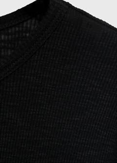 Long-sleeved knitted t-shirt — Black 5