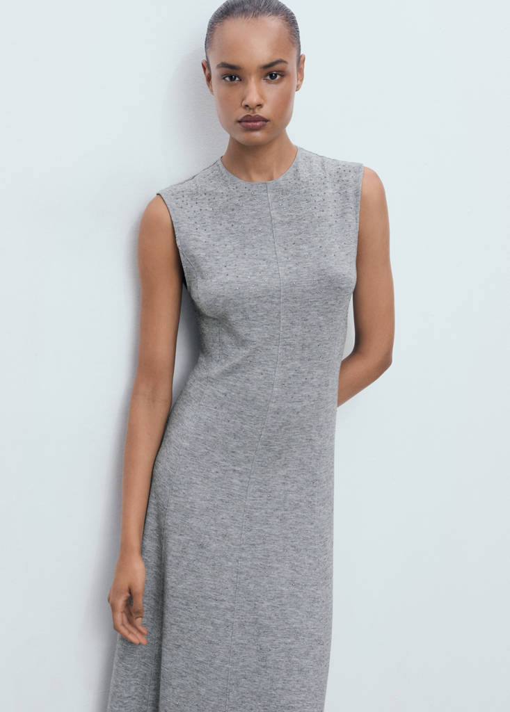Dress with rhinestone seam - angle 1
