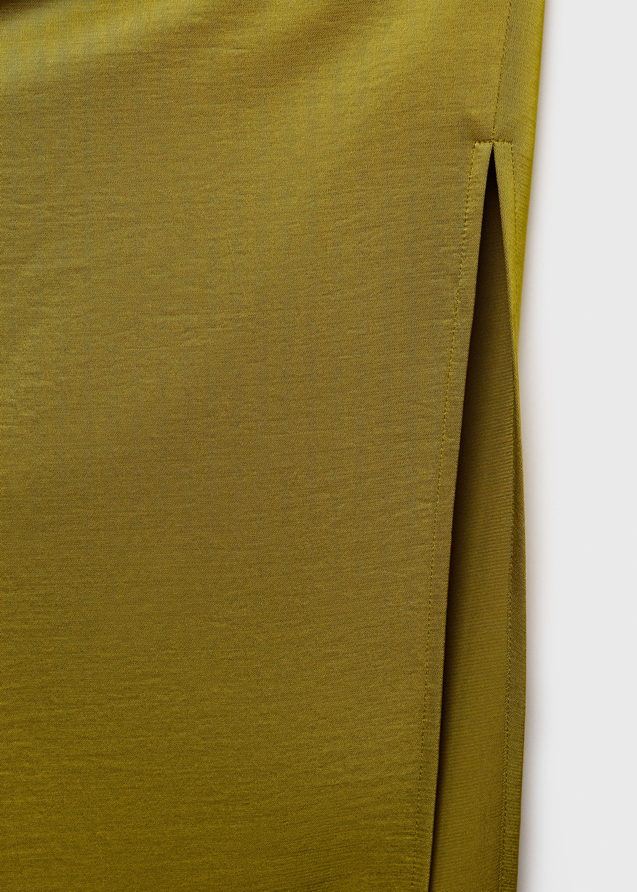 Robe asymétrique satinée avec fronce latérale - Détail de l'article 0