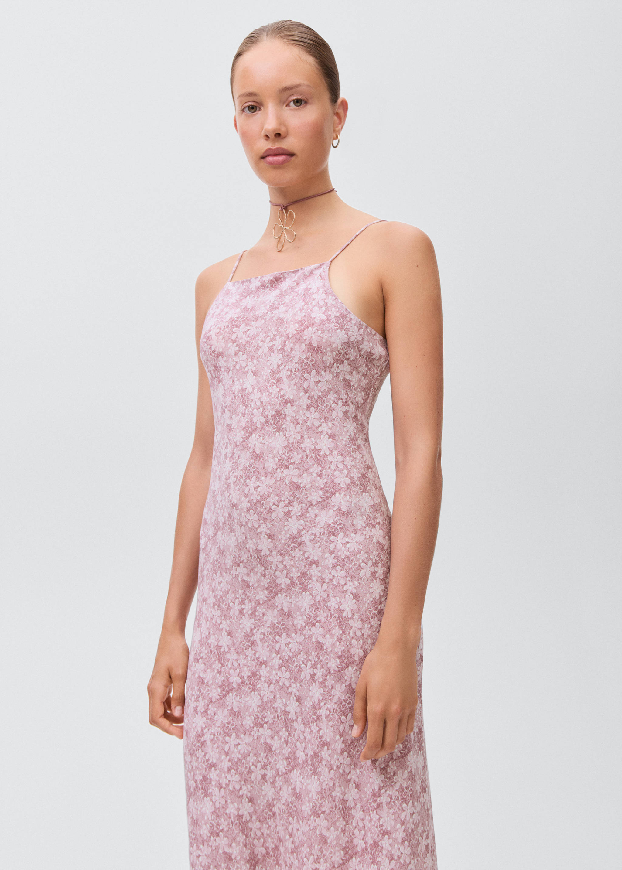 Long floral dress - Medium plane
