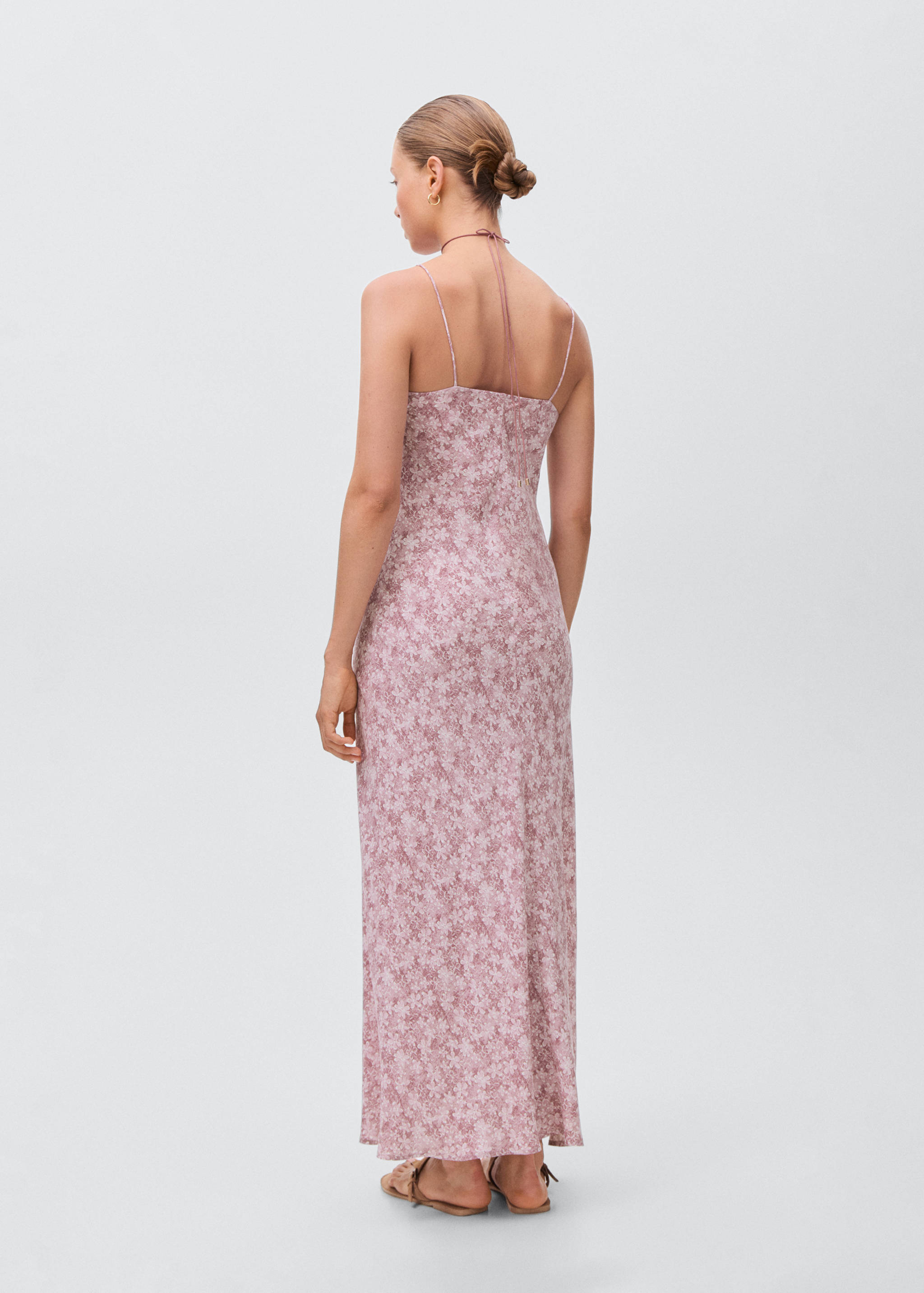 Long floral dress - Reverse of the article