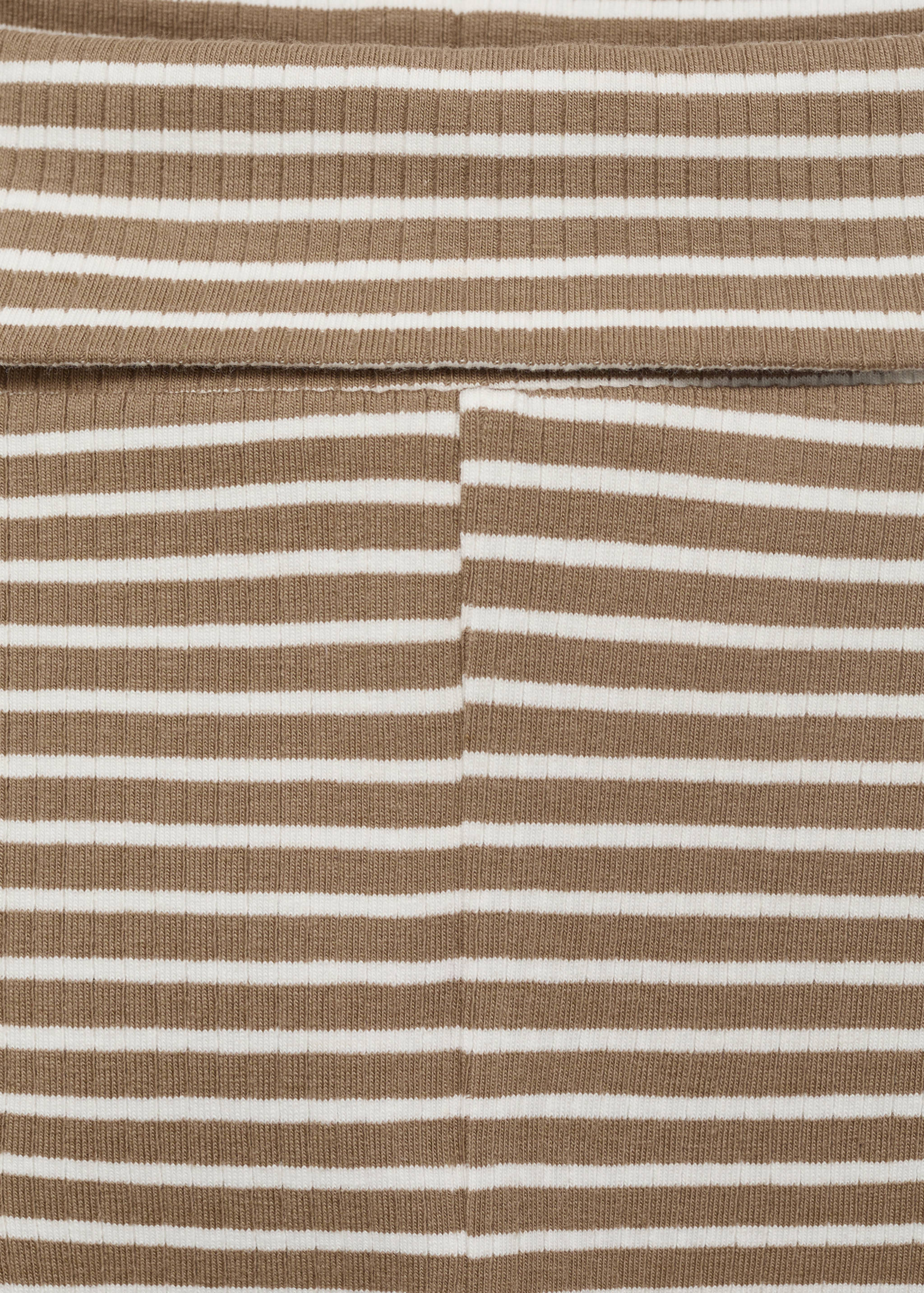 Stripped cotton leggings - Details of the article 0