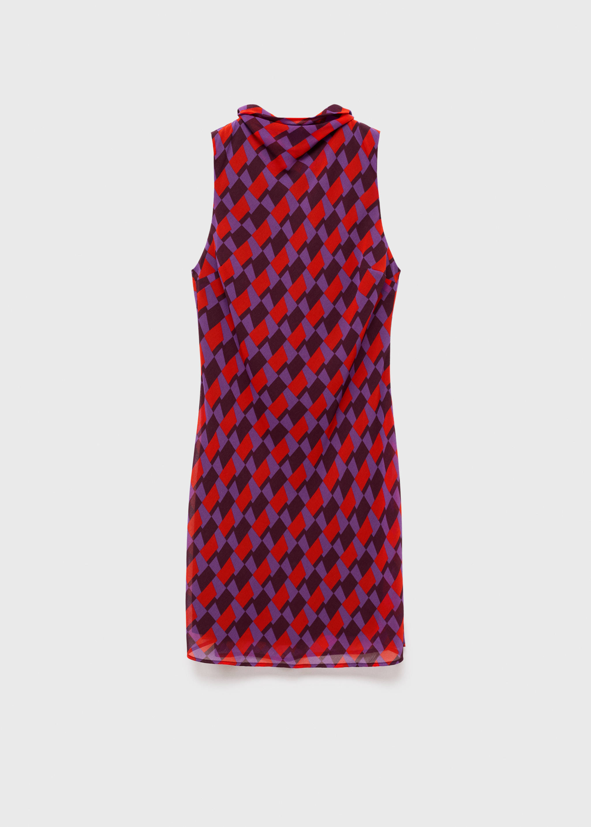 Printed dress with bow detail - Article without model