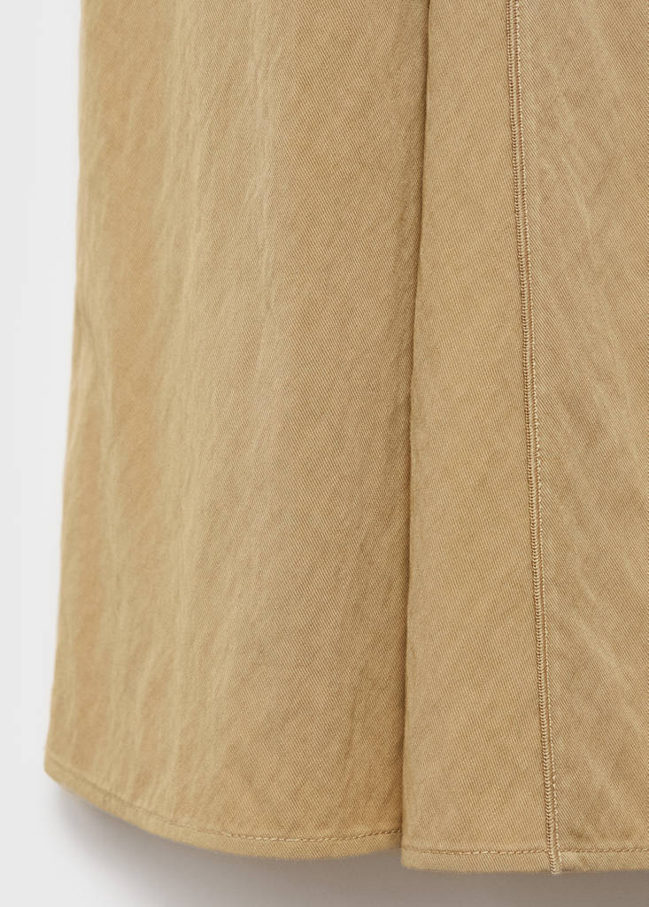 V-neck dress with stitching — Light/Pastel Grey