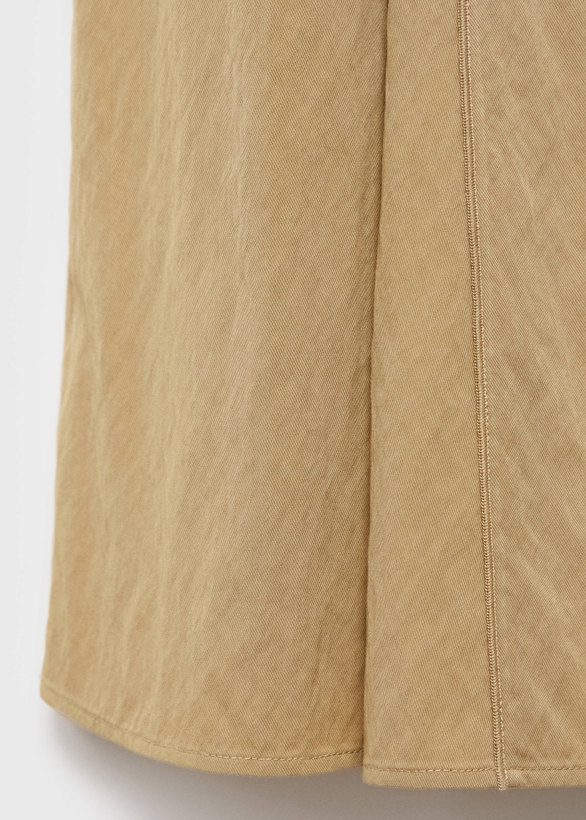 Vestido com decote em V e costuras - Pormenor do artigo 0