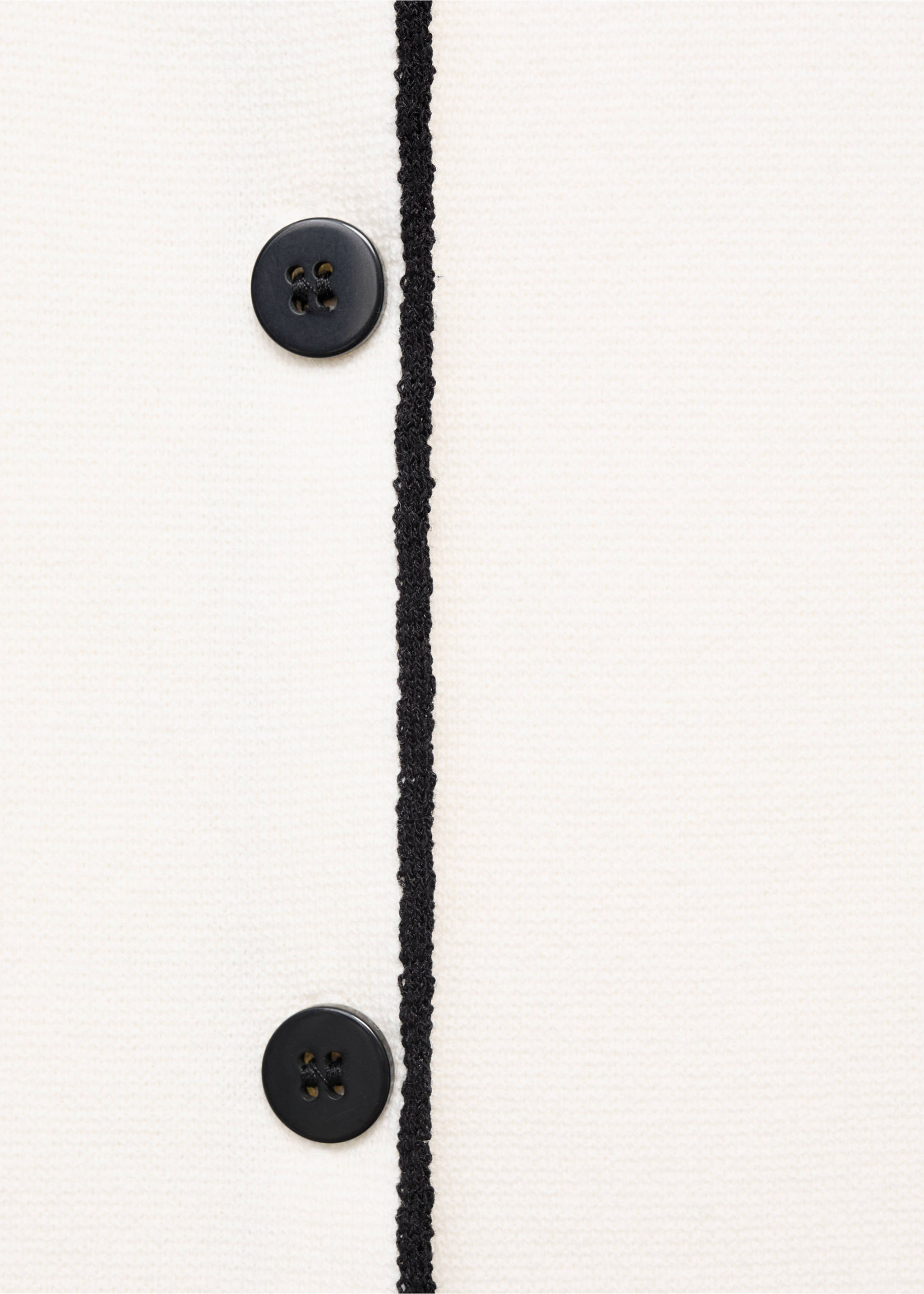 Gilet maille contraste - Détail de l'article 0, Écru. Ref: 17044084-00.