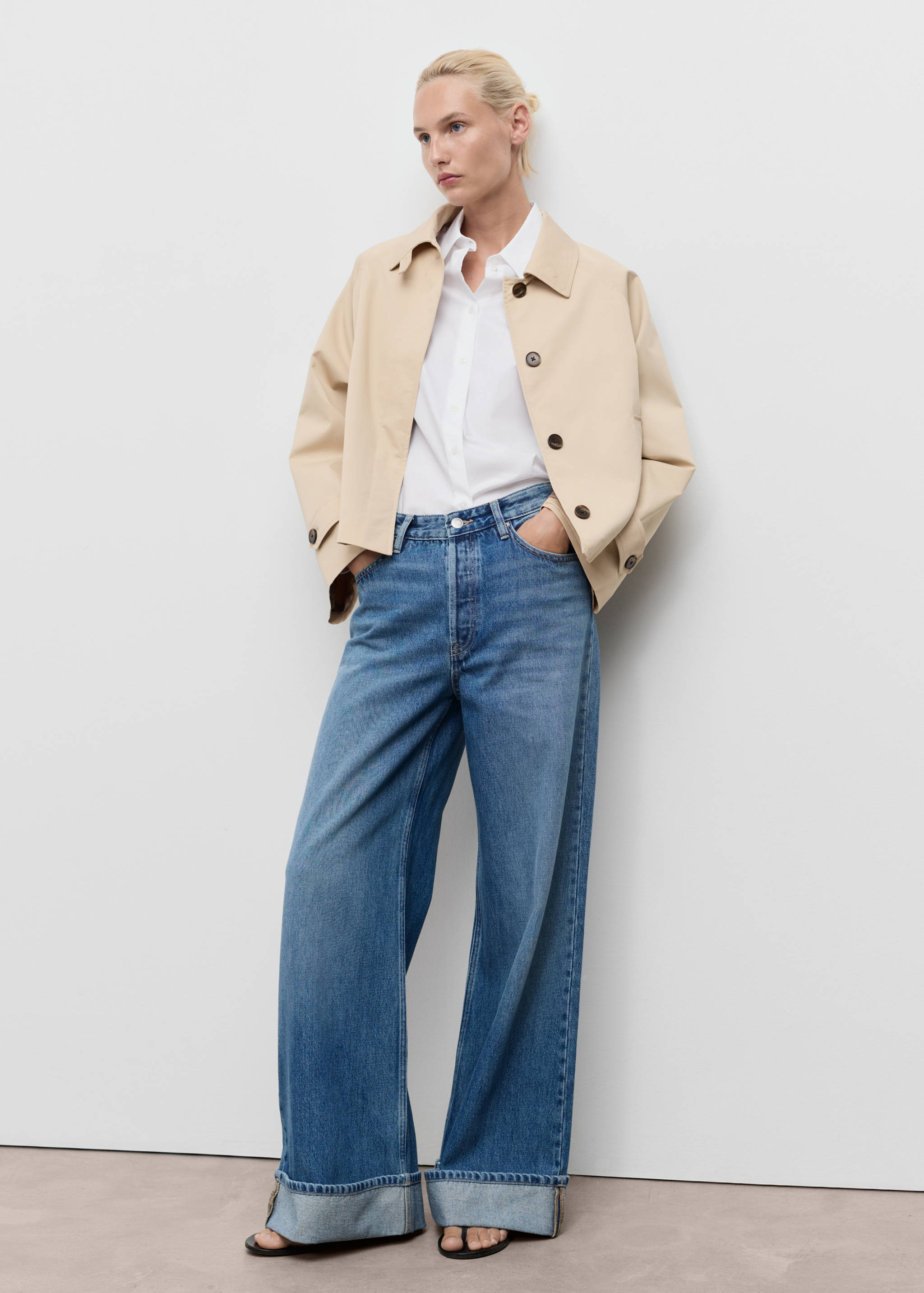 Chemise regular-fit coton et Lyocell mélangés - Plan général