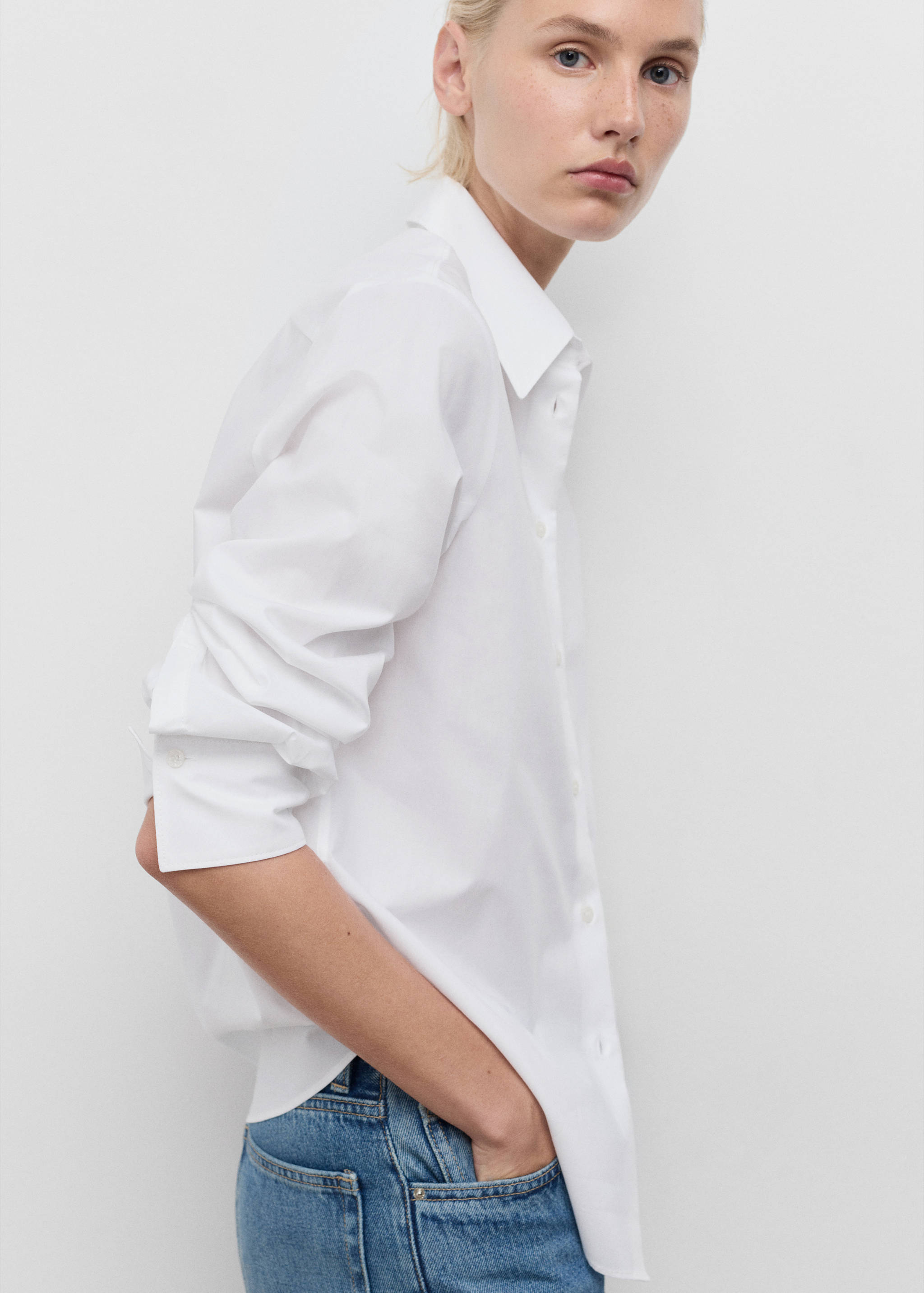 Chemise regular-fit coton et Lyocell mélangés - Détail de l'article 2