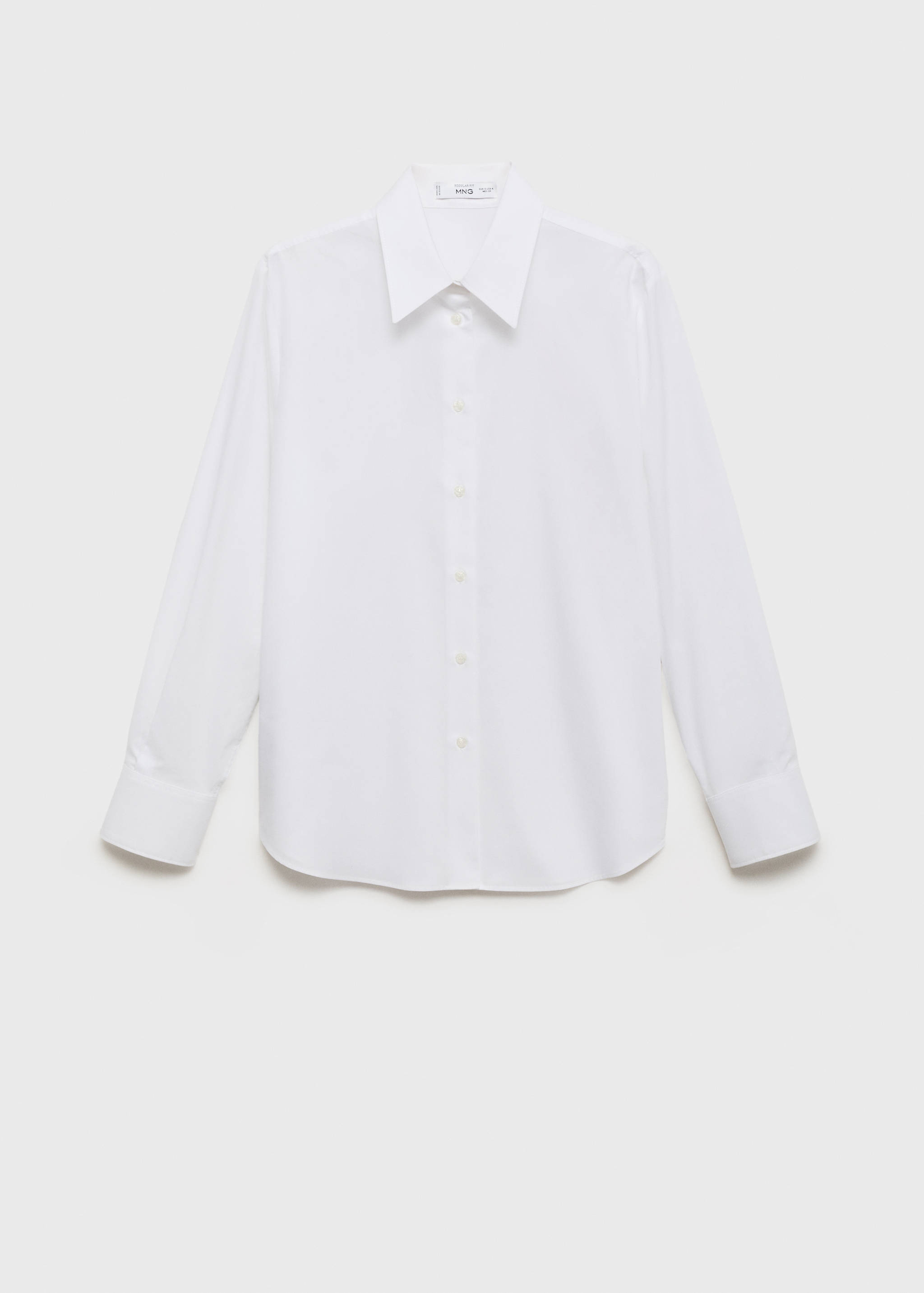 Regular cotton lyocell-blend shirt - Article without model