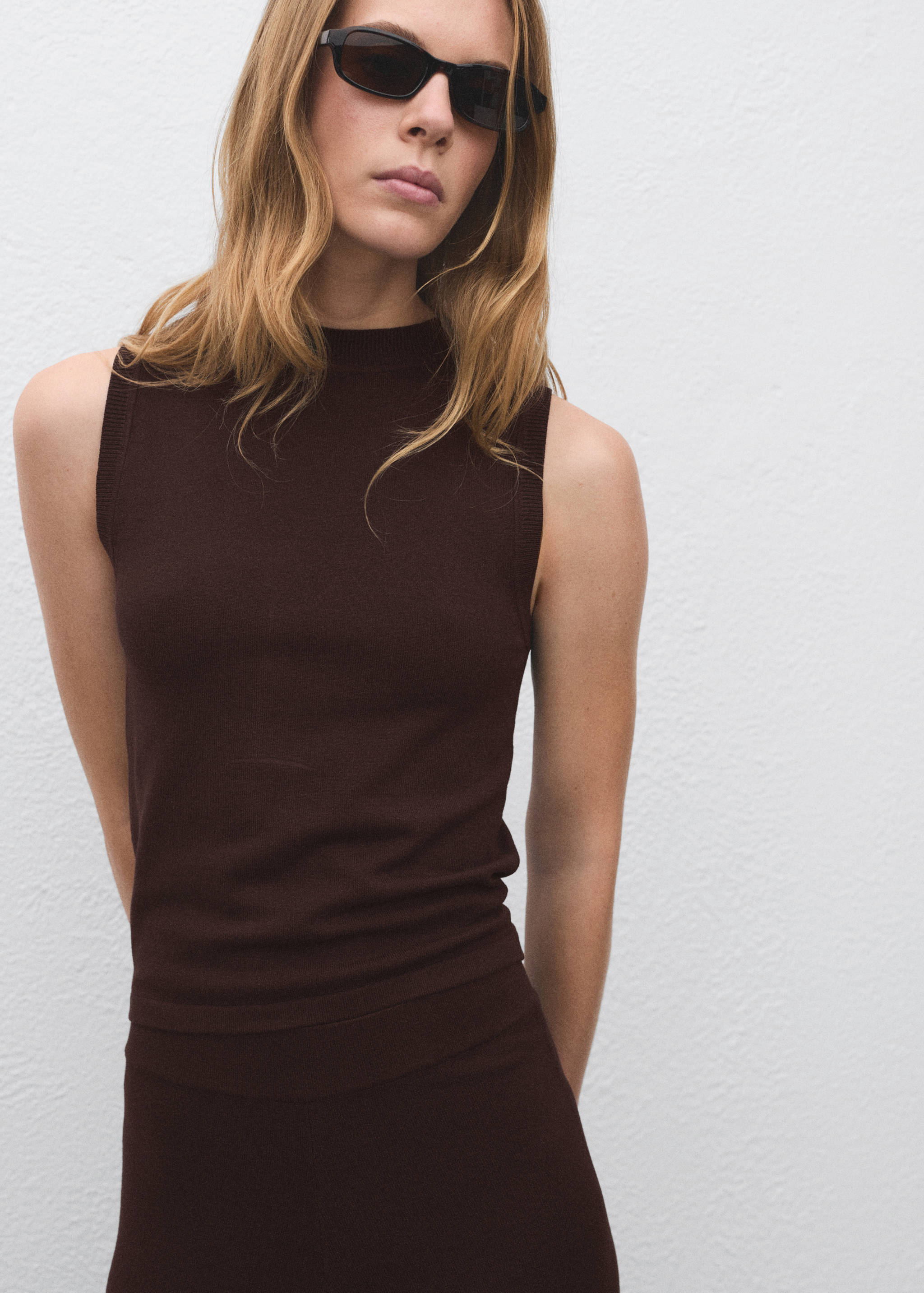 Fine-knit top - Medium plane