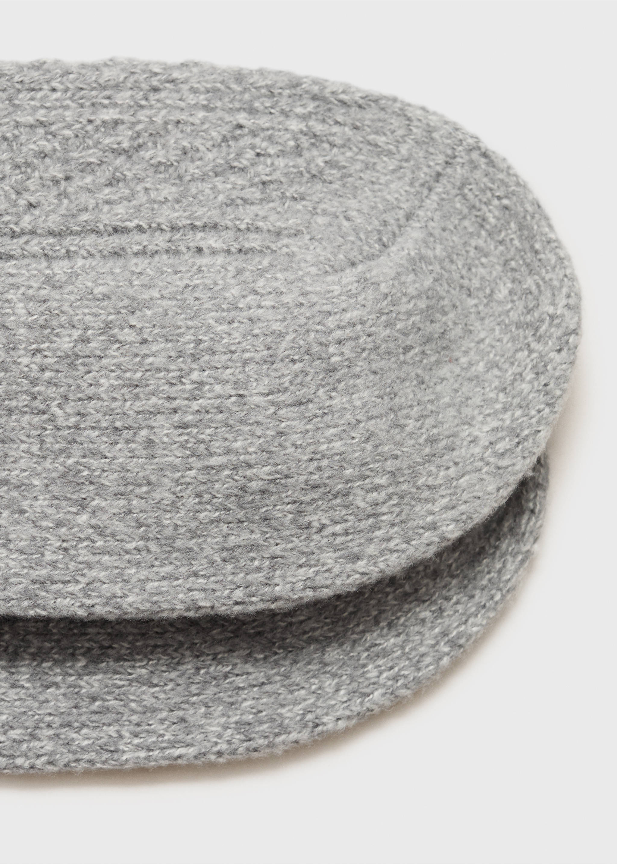 Вязаные гольфы - Деталь изделия 0, Меланжевый темно-серый. Ref: 17044088-00.