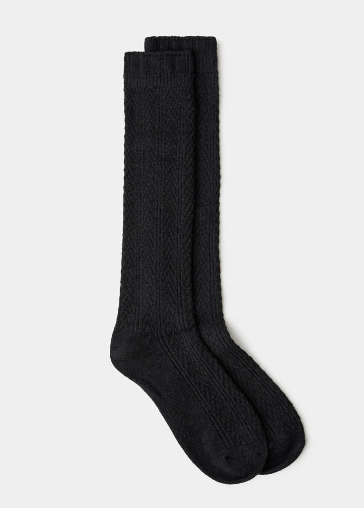 Long knitted socks — Black