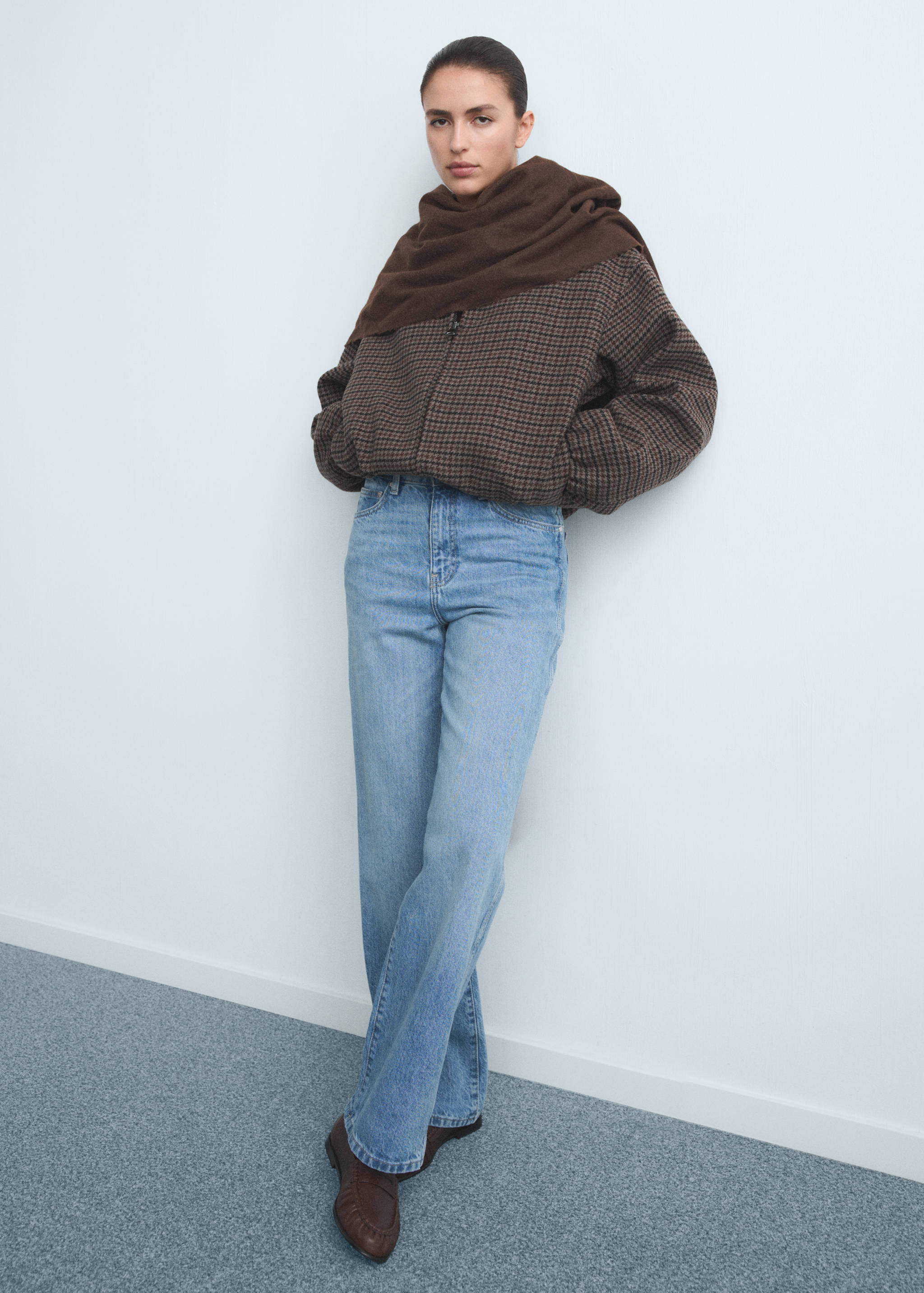 Rovné džíny s vysokým pasem - Celkový náhled