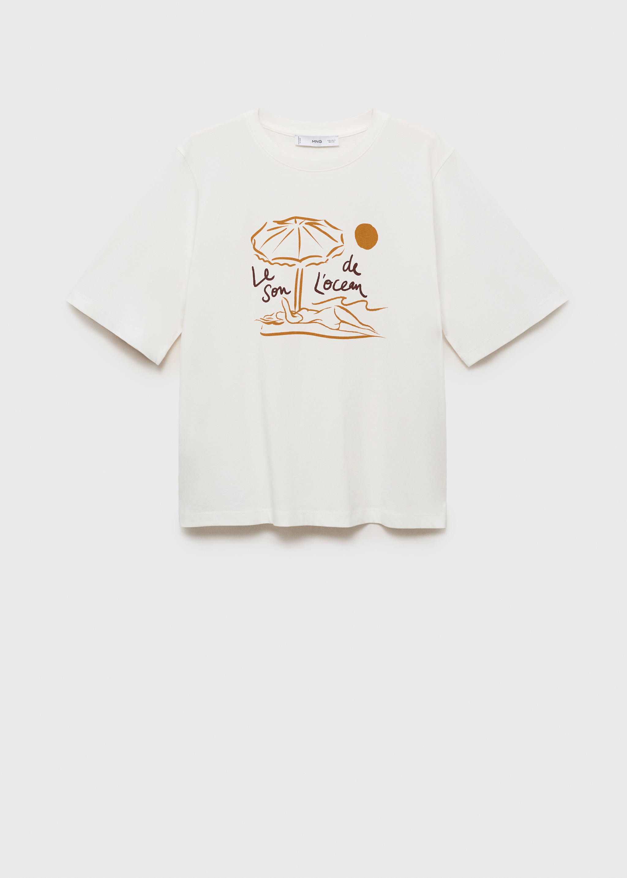 Bedrukt T-shirt met korte mouwen - Artikel zonder model