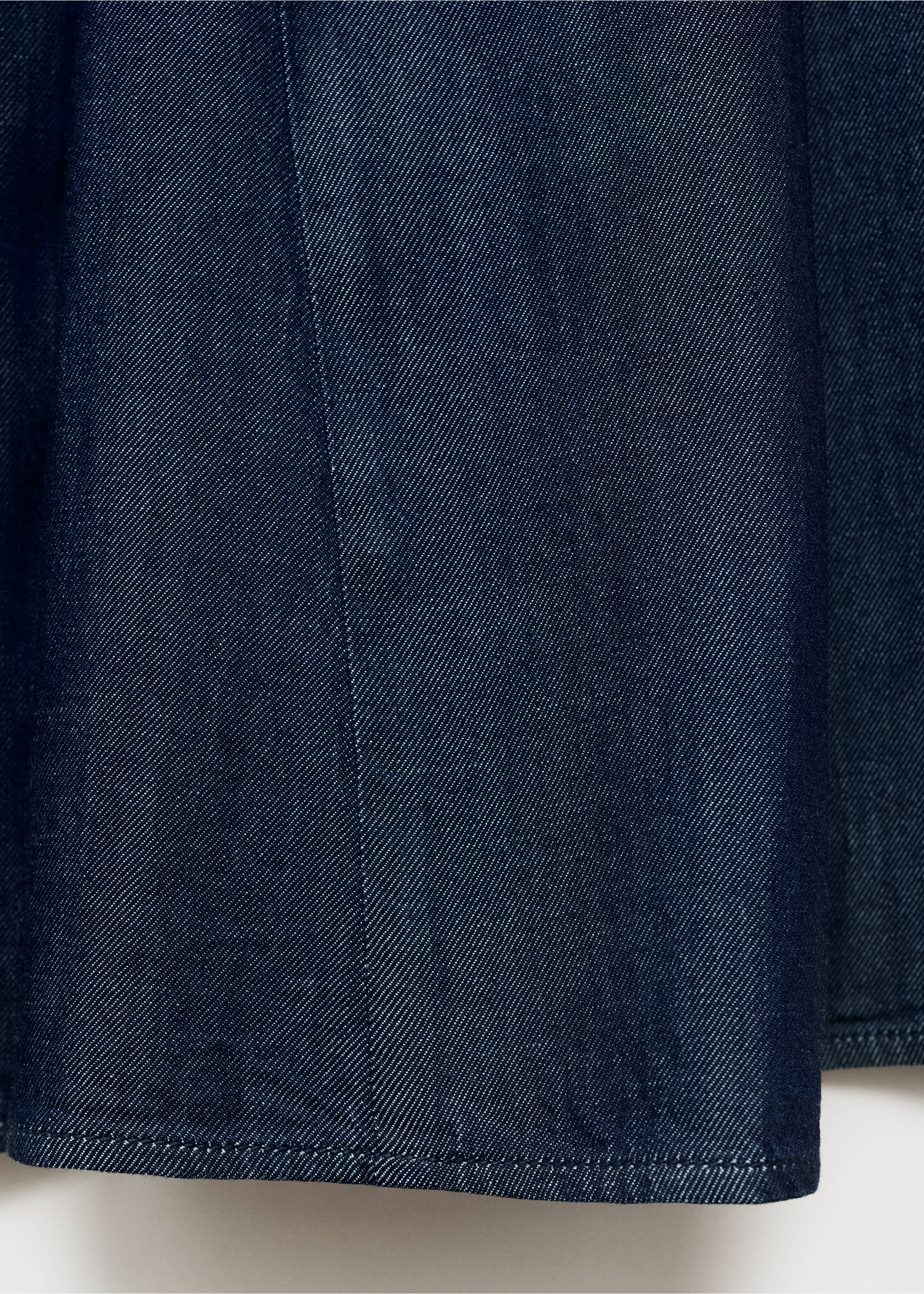 Jupe plissée denim - Détail de l'article 0, Bleu. Ref: 17044099-00.