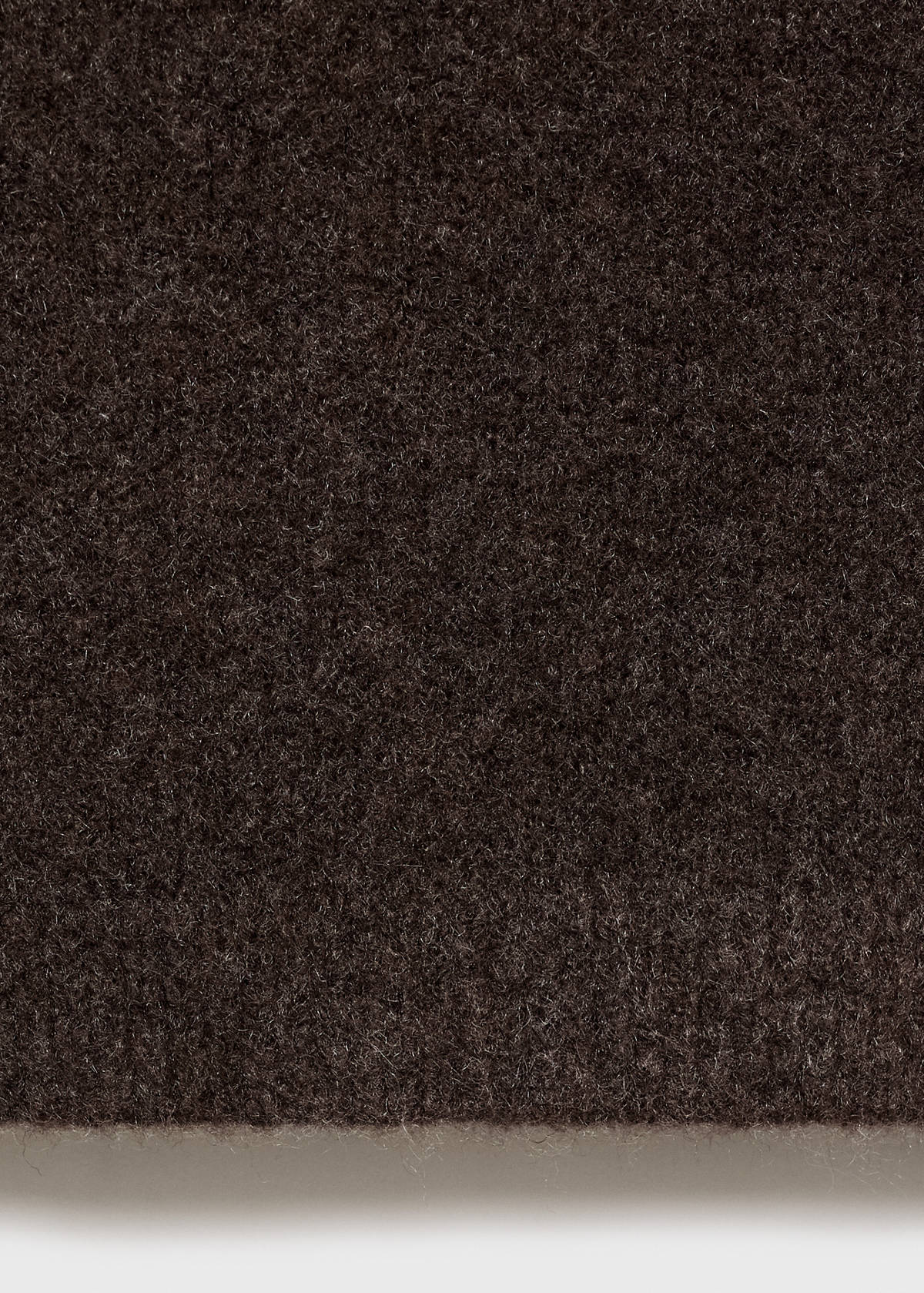 Straight knitted trousers — Chocolate