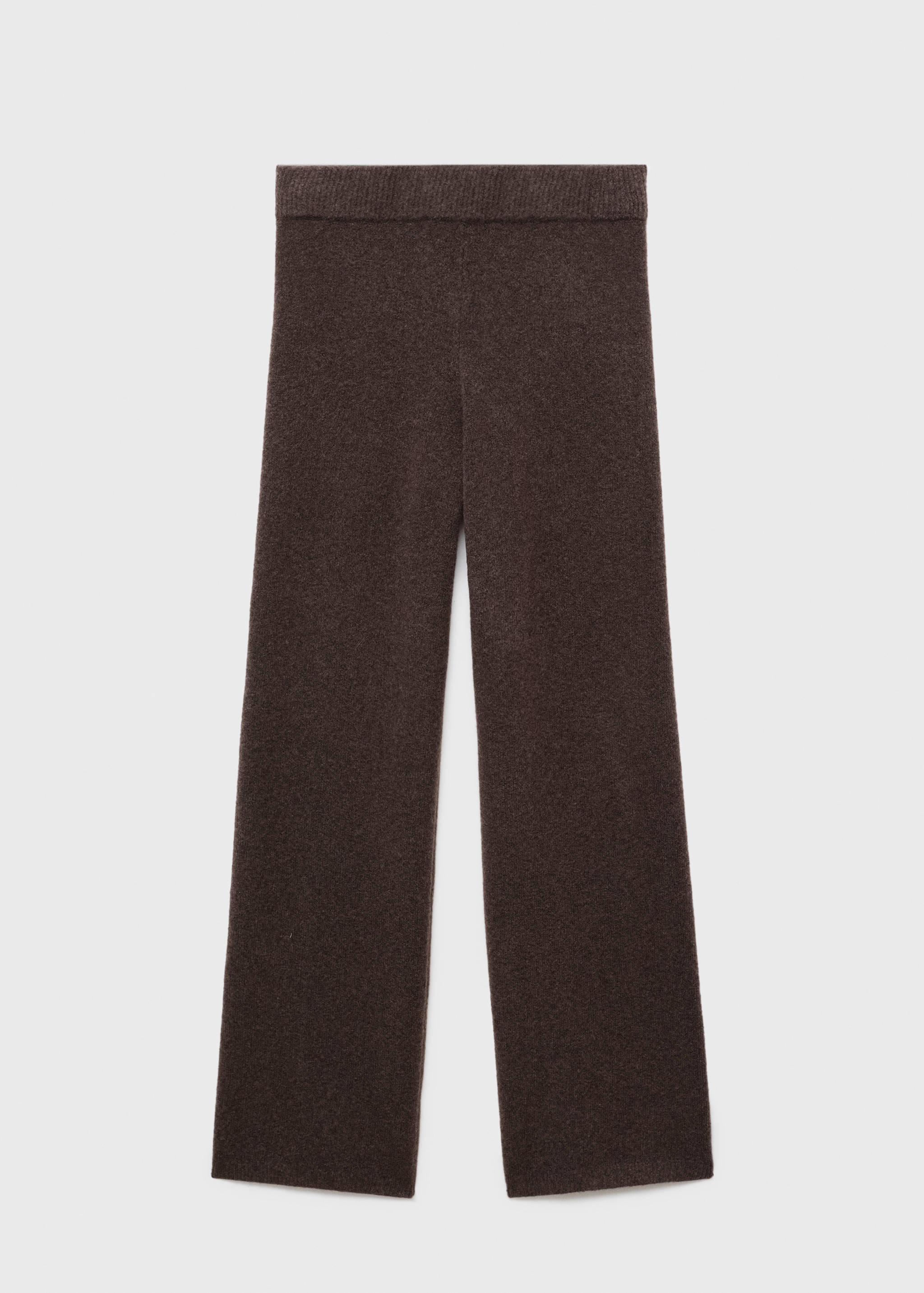 Straight knitted trousers - Article without model