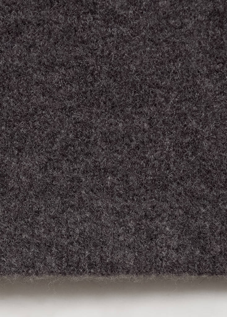 Long knitted trousers — Charcoal