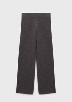 Straight knitted trousers — Charcoal 6