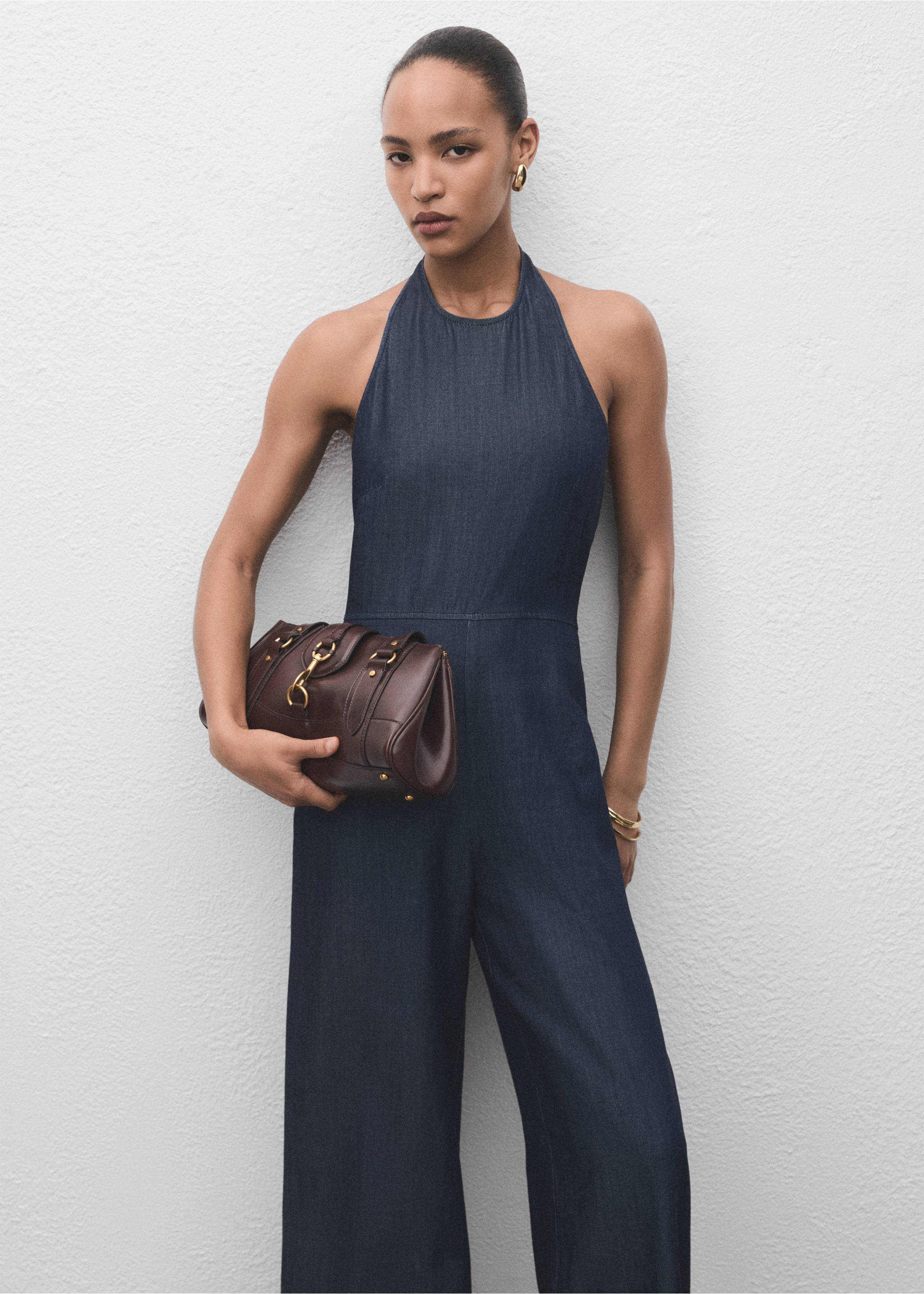 Combinaison lyocell denim - Plan moyen, Bleu. Ref: 17044102-00.