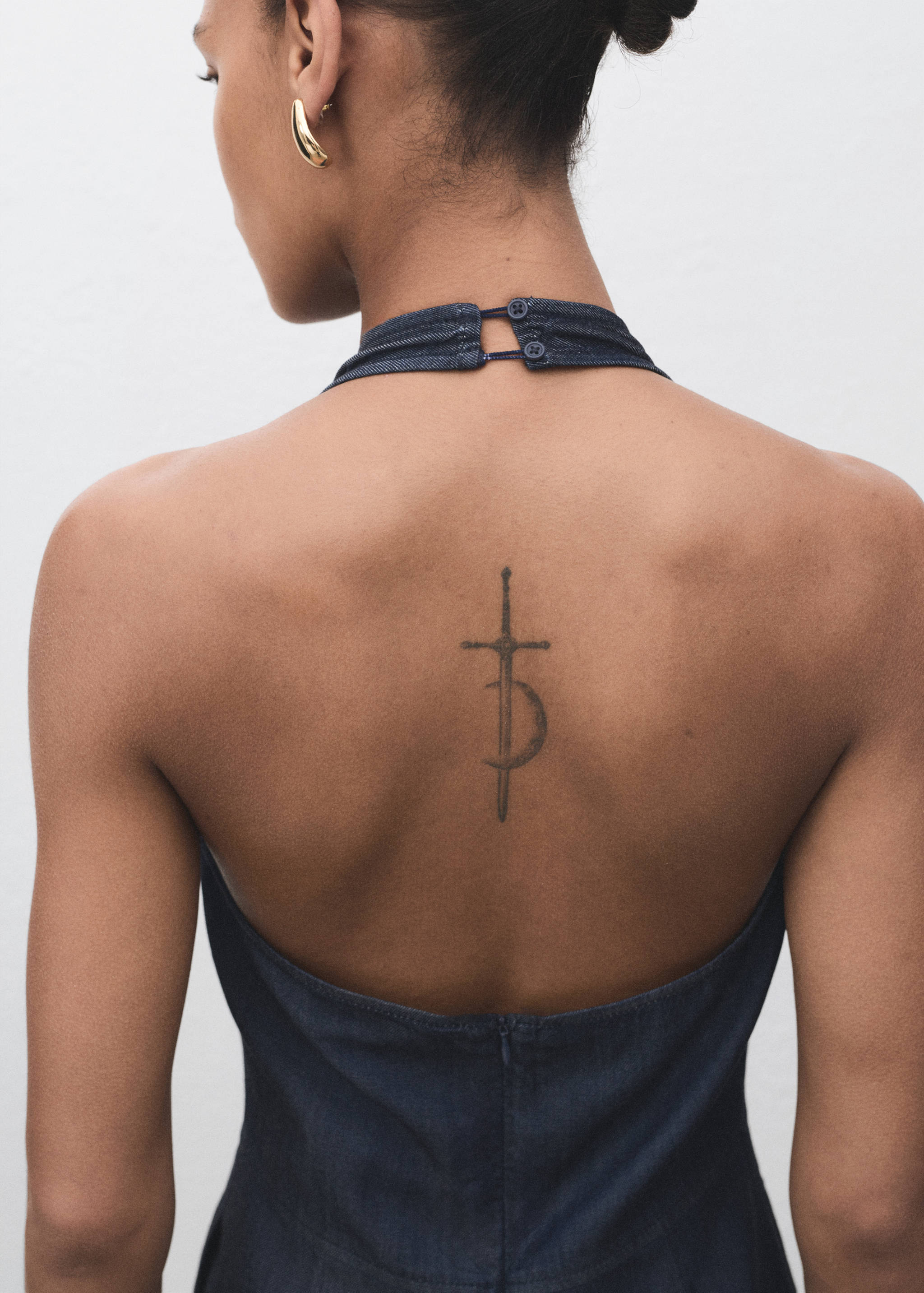 Lyocell denim jumpsuit - Detail van het artikel 2