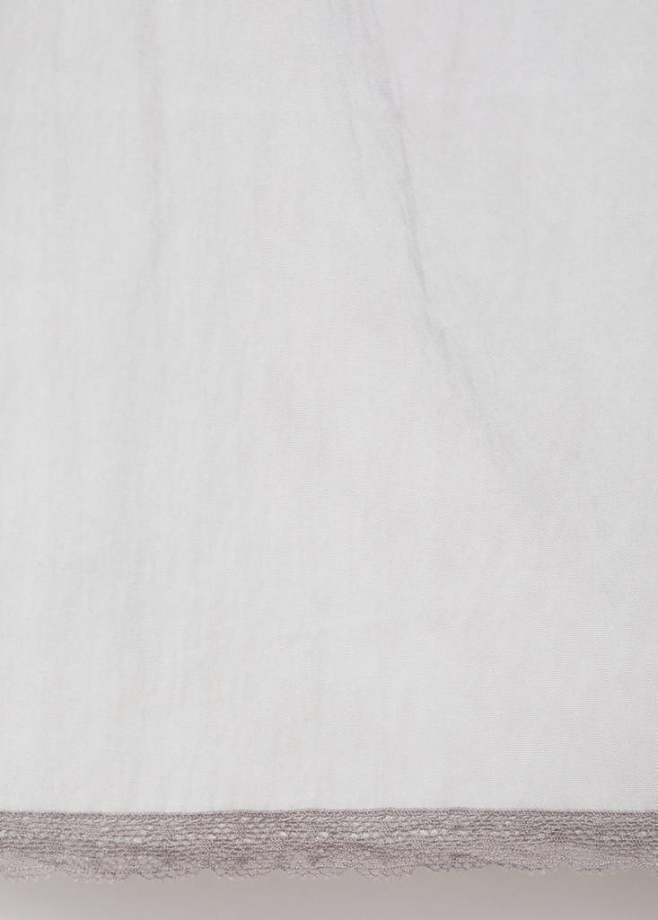Pyjama top with lace trim — Light/Pastel Grey
