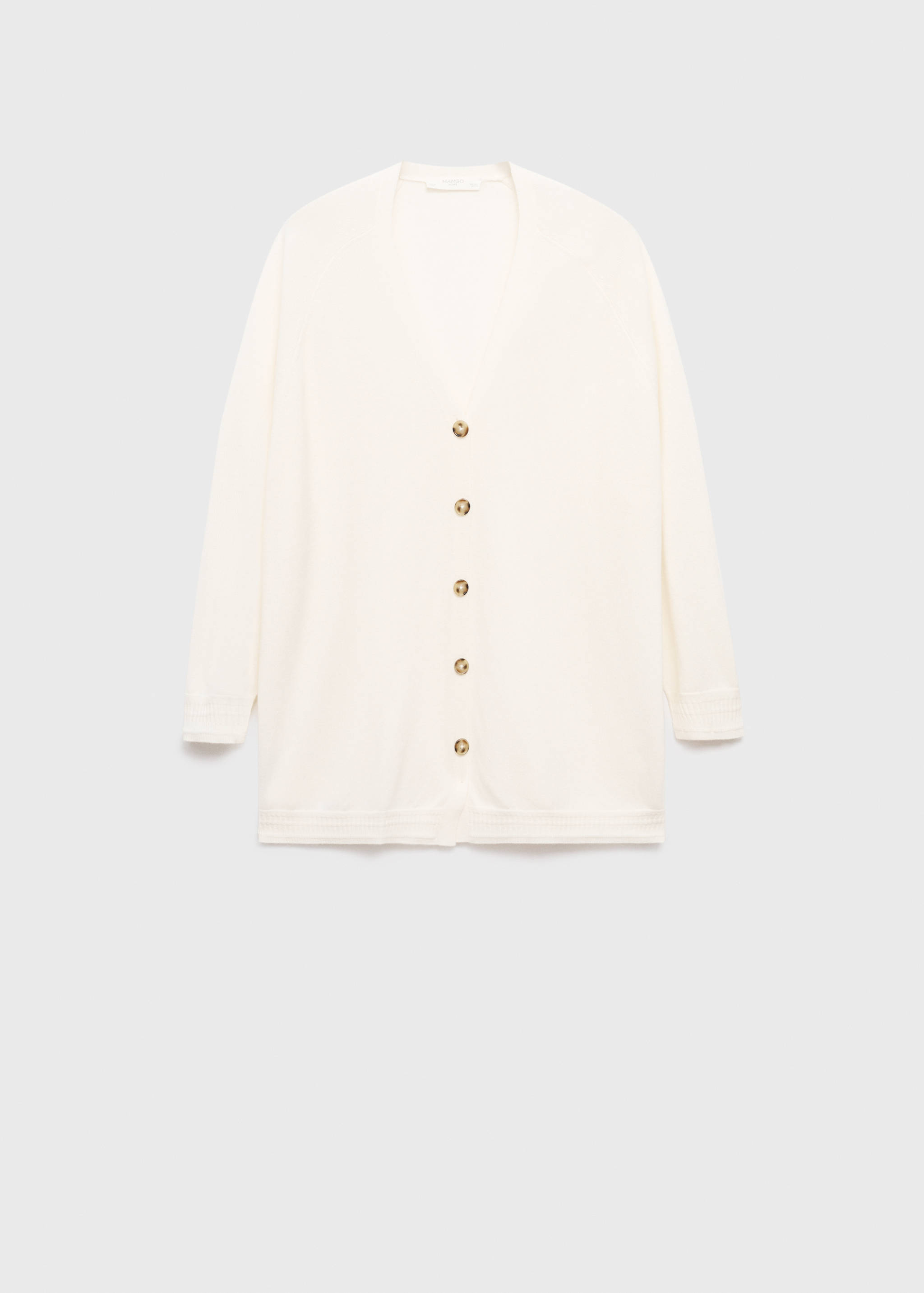 Buttoned wool cardigan - Article without model