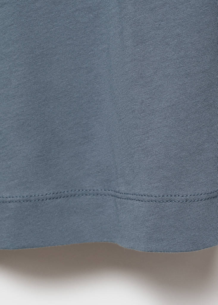 Pyjama t-shirt with puffed sleeves — Ink Blue