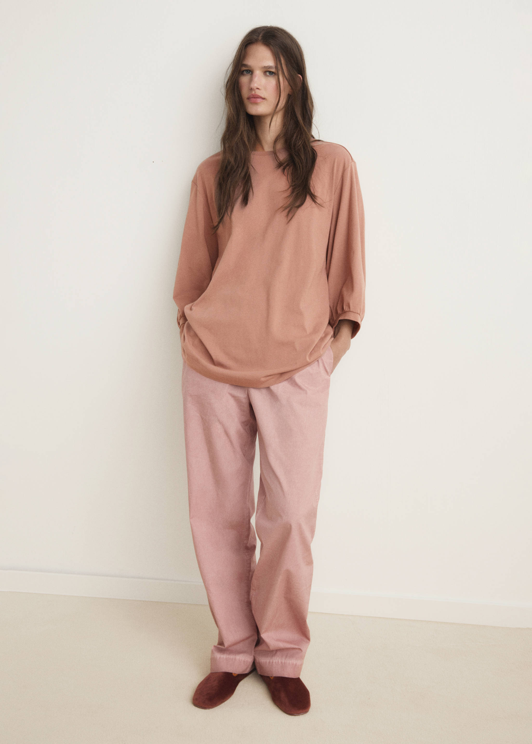 T-shirt pyjama manches bouffantes - Plan général