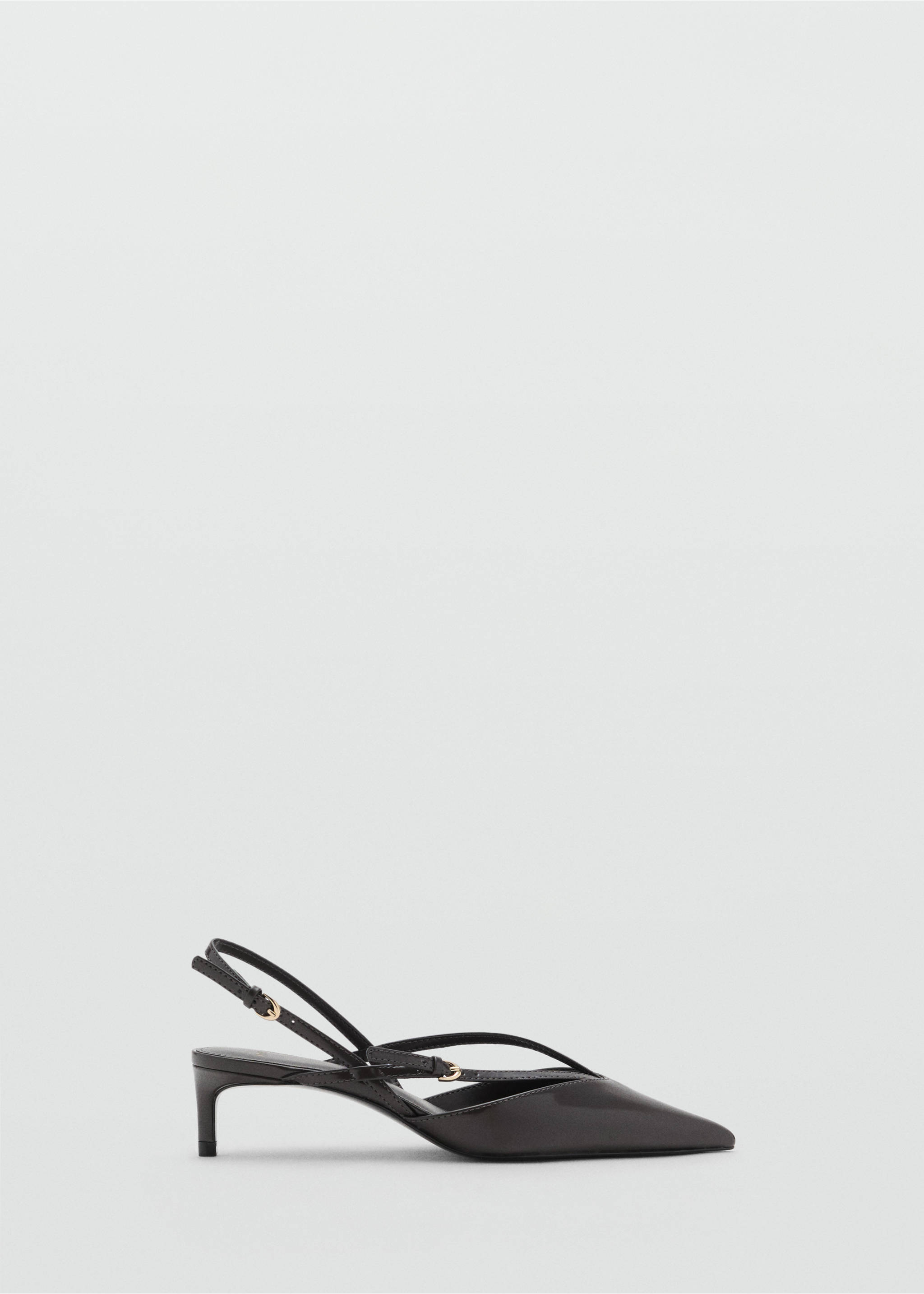 Kitten-heeled strappy shoes - Article without model, Dark Heather Grey. Ref: 17044117-00.