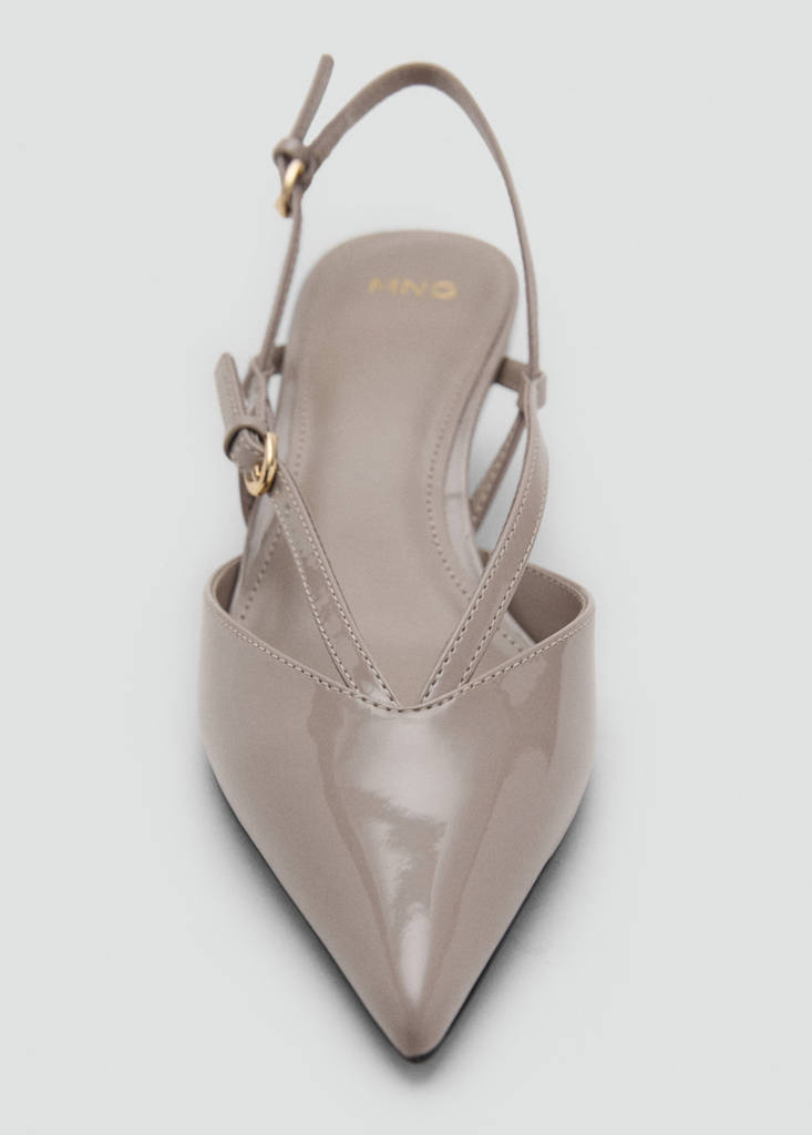 Kitten-heeled strappy shoes — Light/Pastel Brown