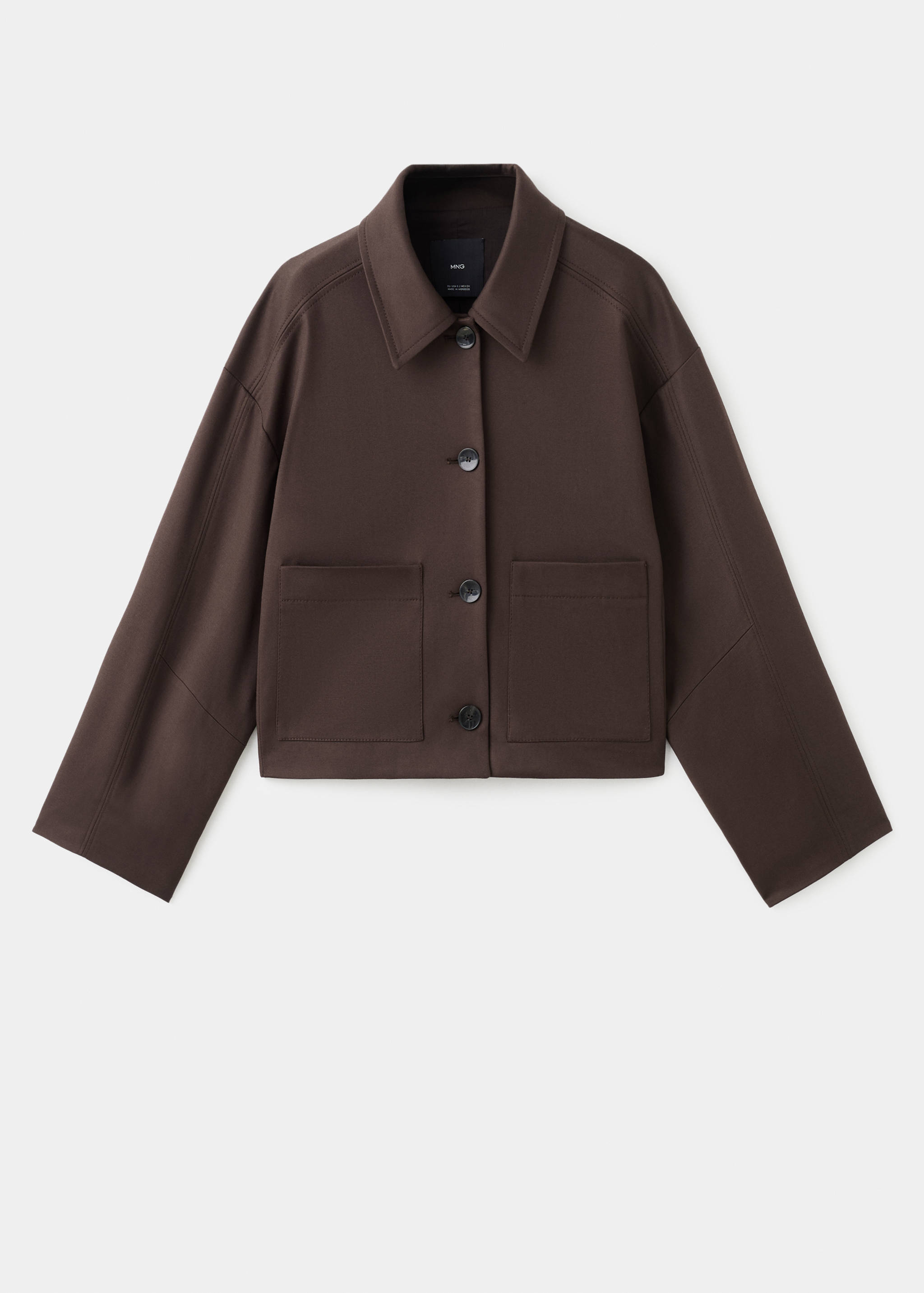 Cropped jacket with pockets - Article without model