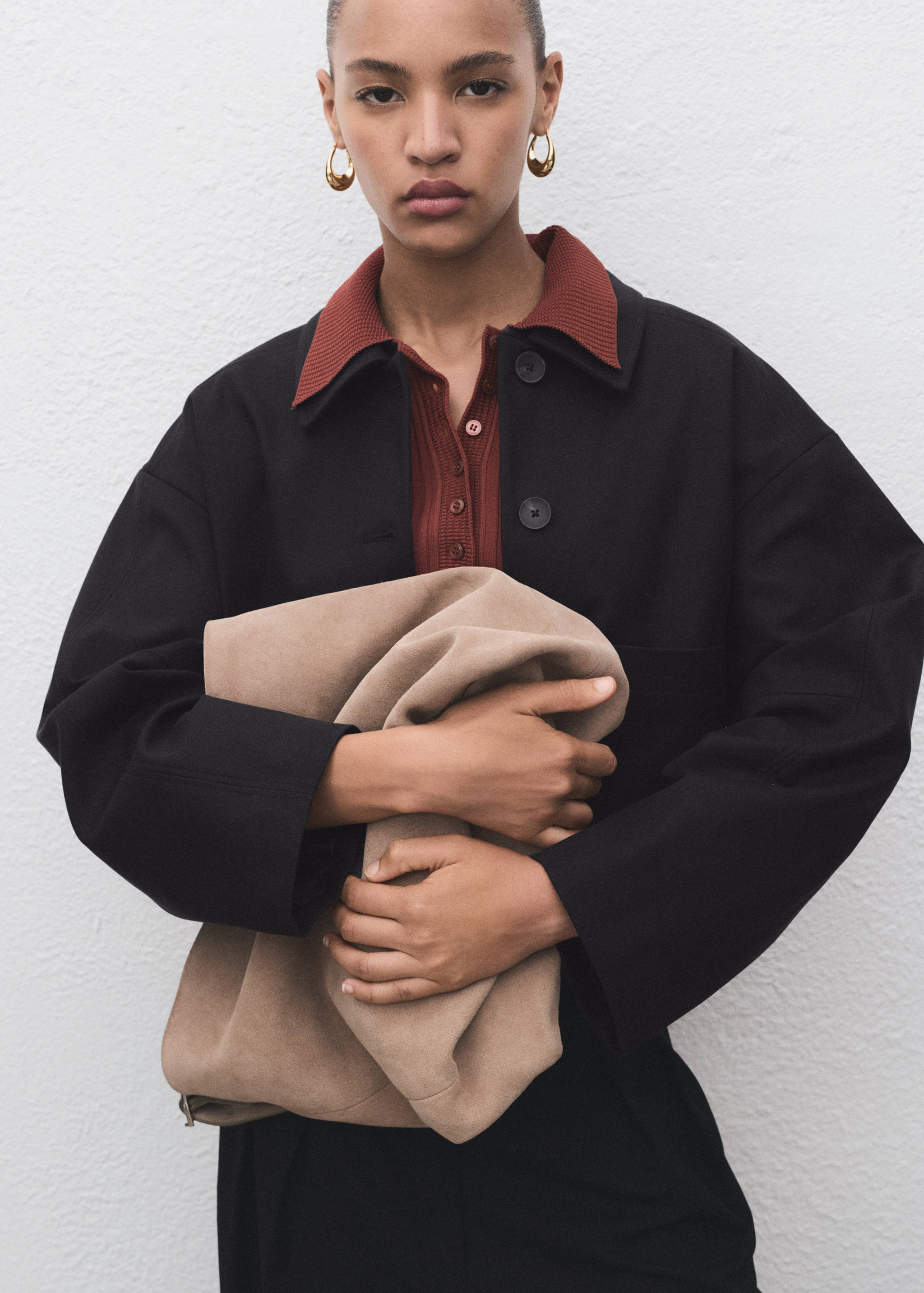 Cropped jacket with pockets - Details of the article 6