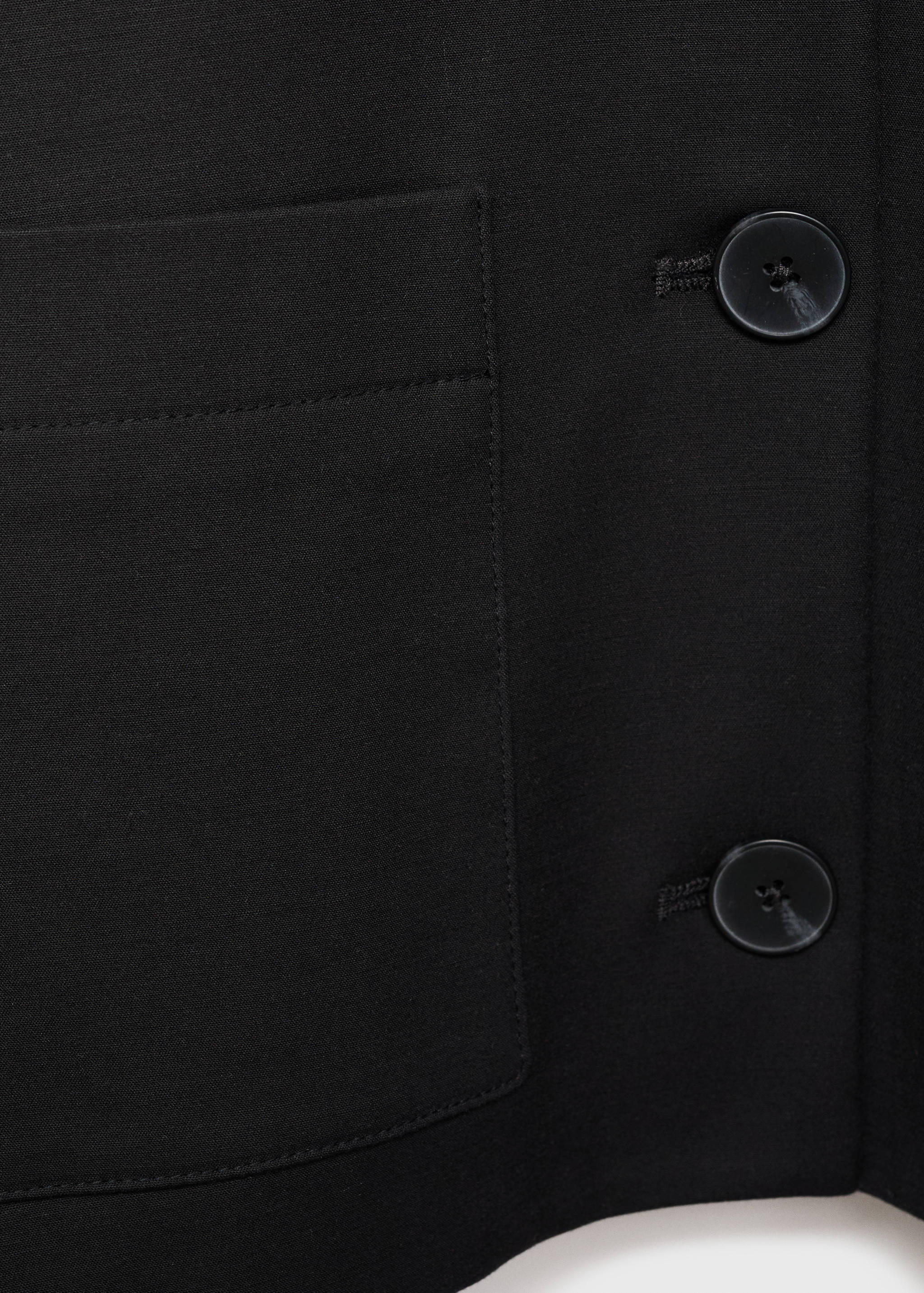 Cropped jacket with pockets - Details of the article 0