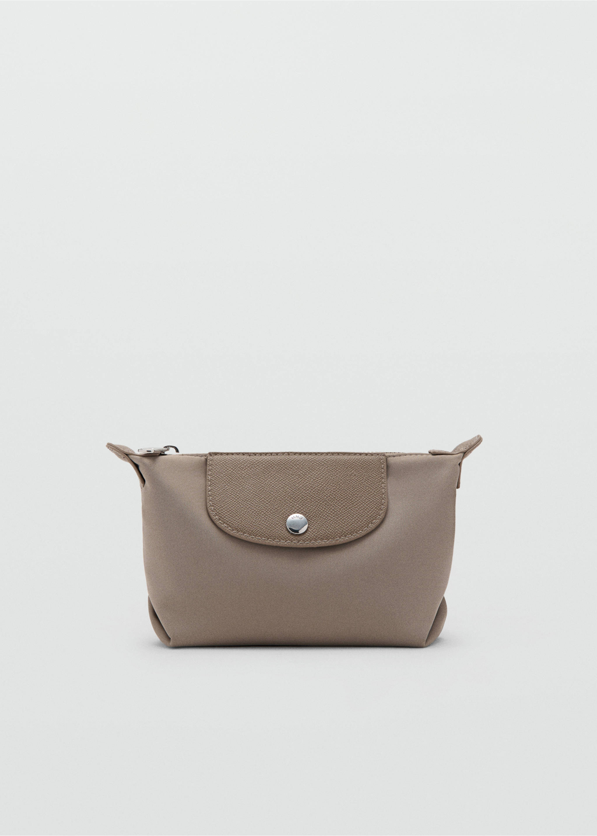 Medium combined nylon toiletry bag - Article without model, Light/Pastel Brown. Ref: 17044123-00.
