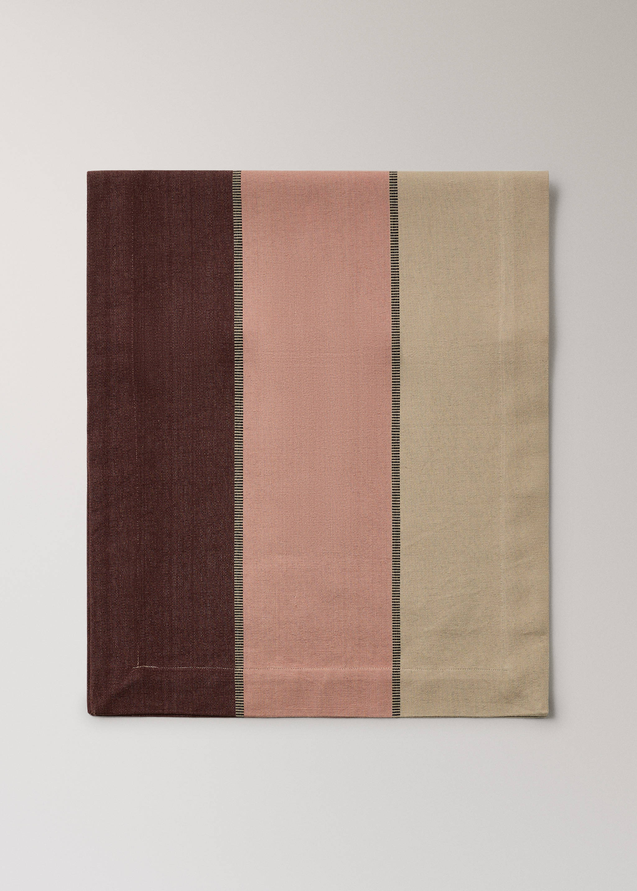 Cotton striped table runner in various colours - Article without model