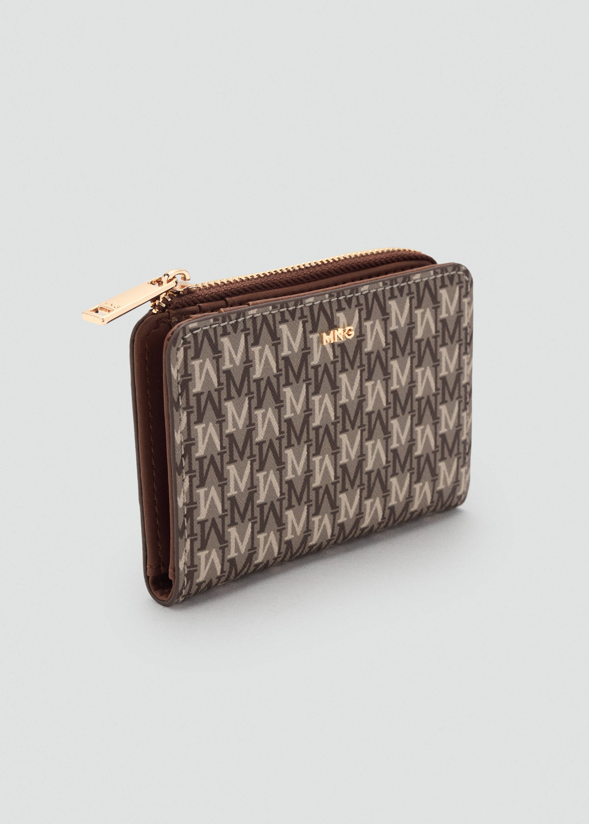 Small wallet with logo print - Medium plane