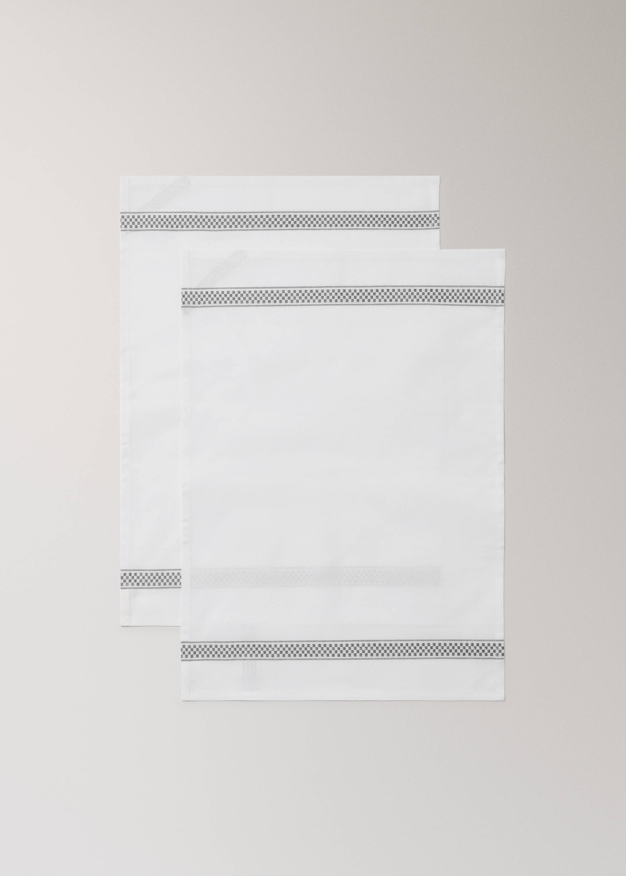 Cotton kitchen towels with details - Details of the article 1