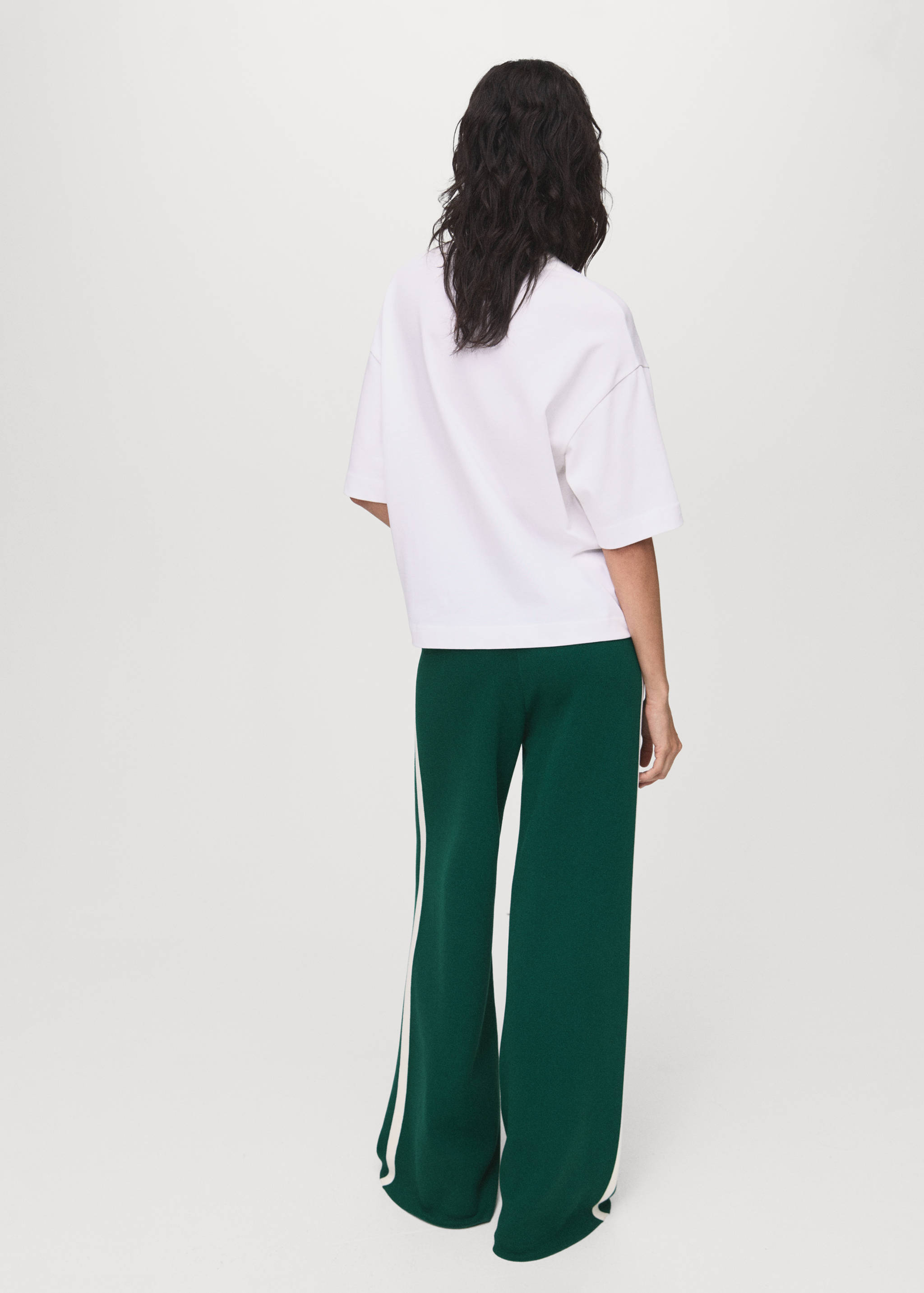 Fine-knit straight-fit trousers - Reverse of the article
