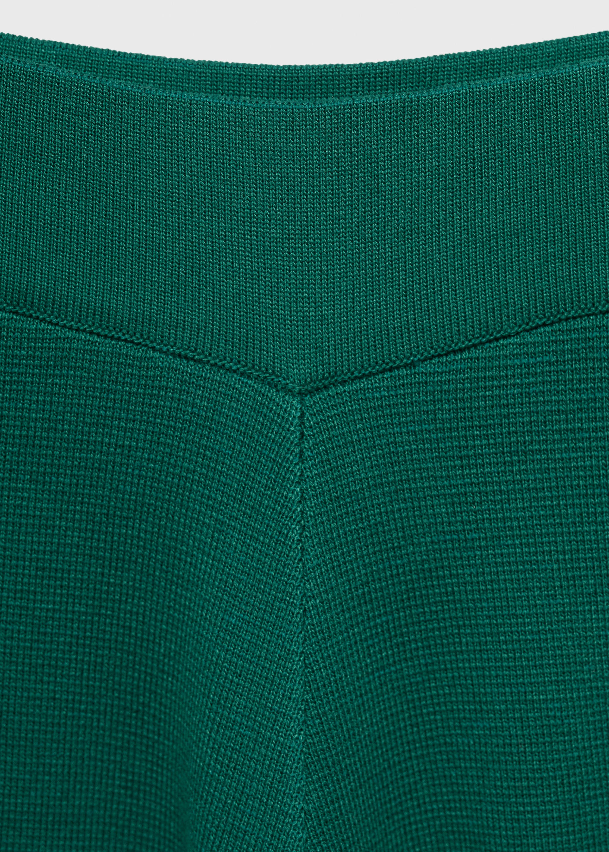 Fine-knit straight-fit trousers - Details of the article 8