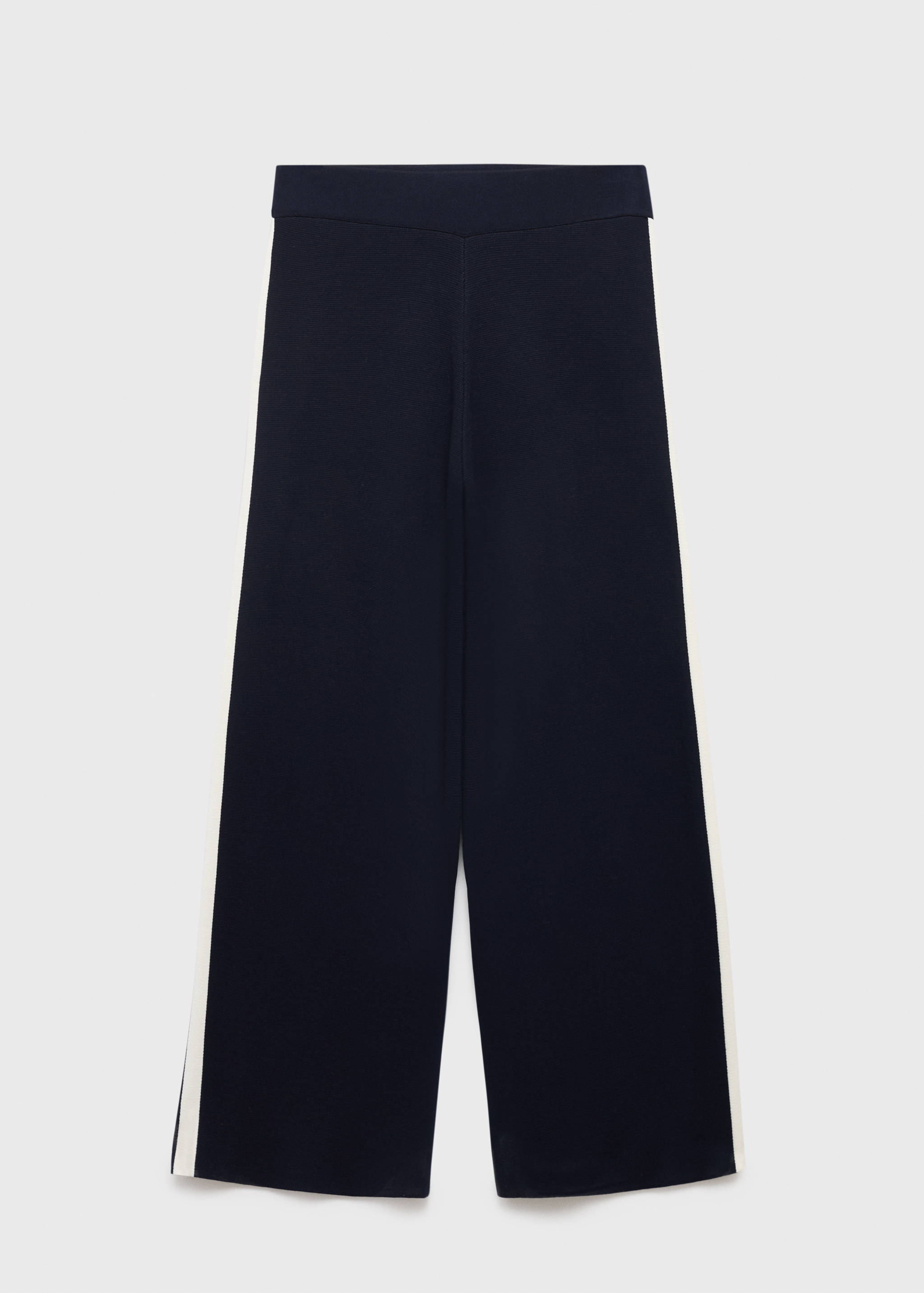 Fine-knit straight-fit trousers - Article without model