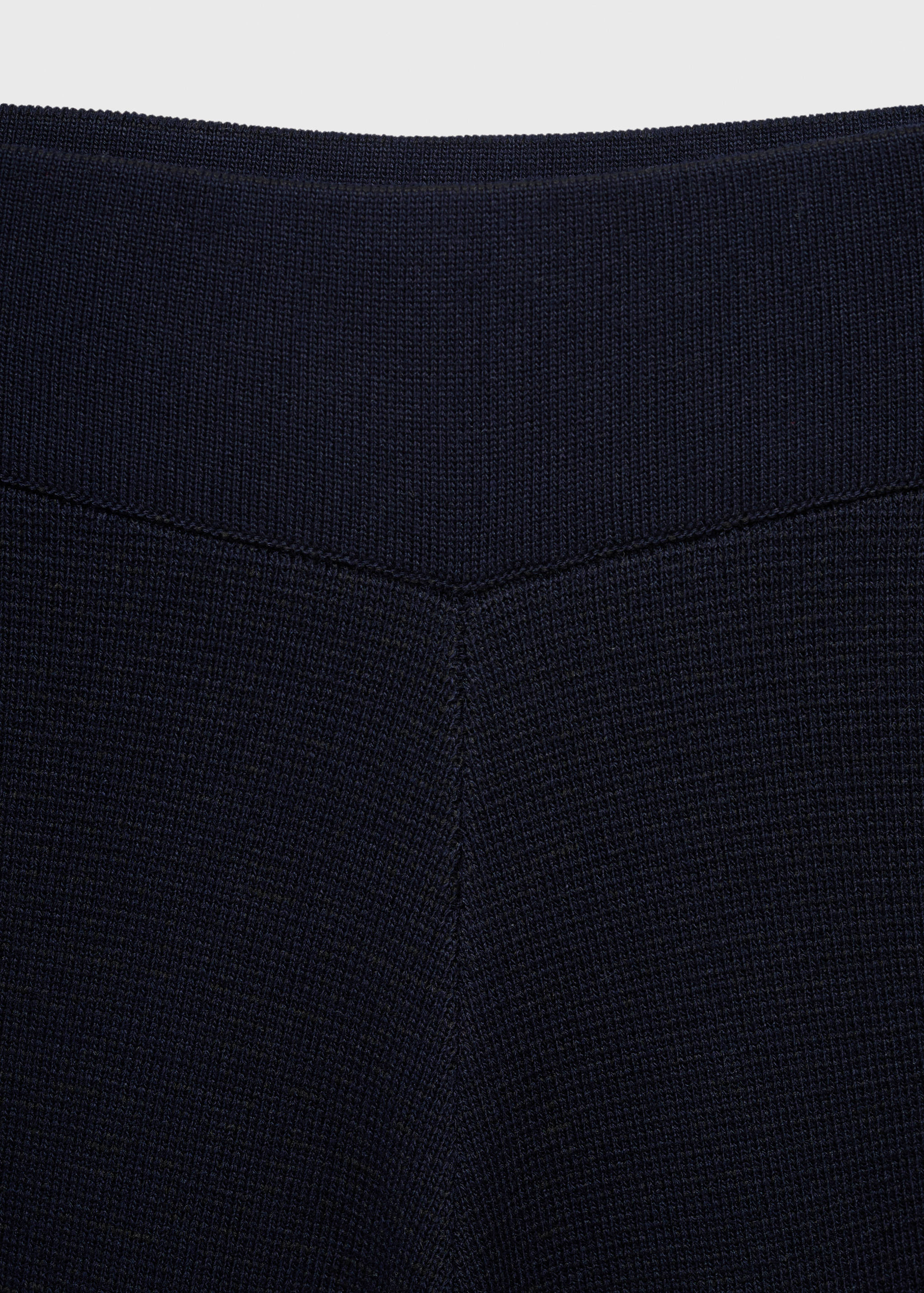 Fine-knit straight-fit trousers - Details of the article 8